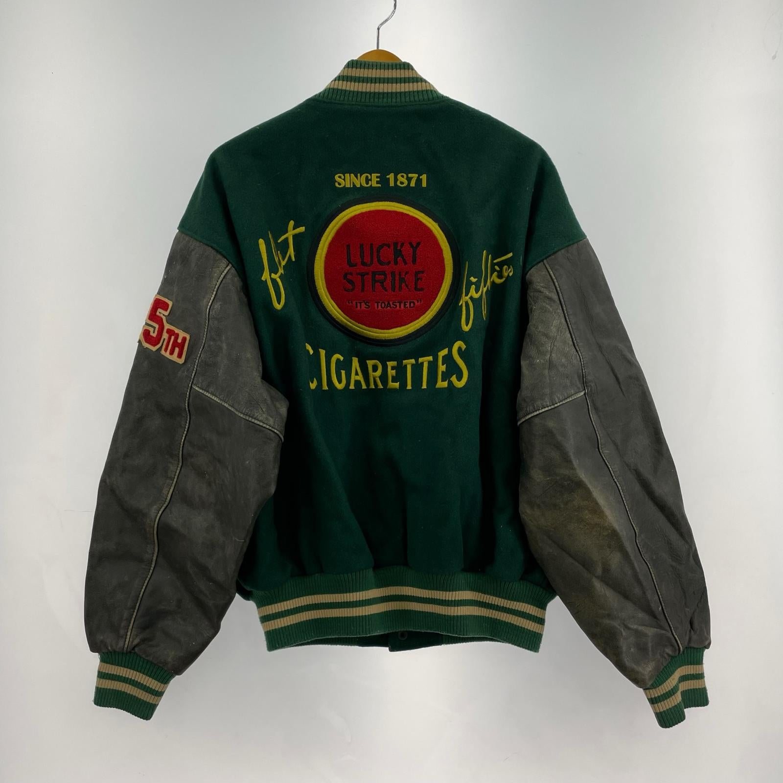 ジャケット 90s ラッキーストライク L グリーン