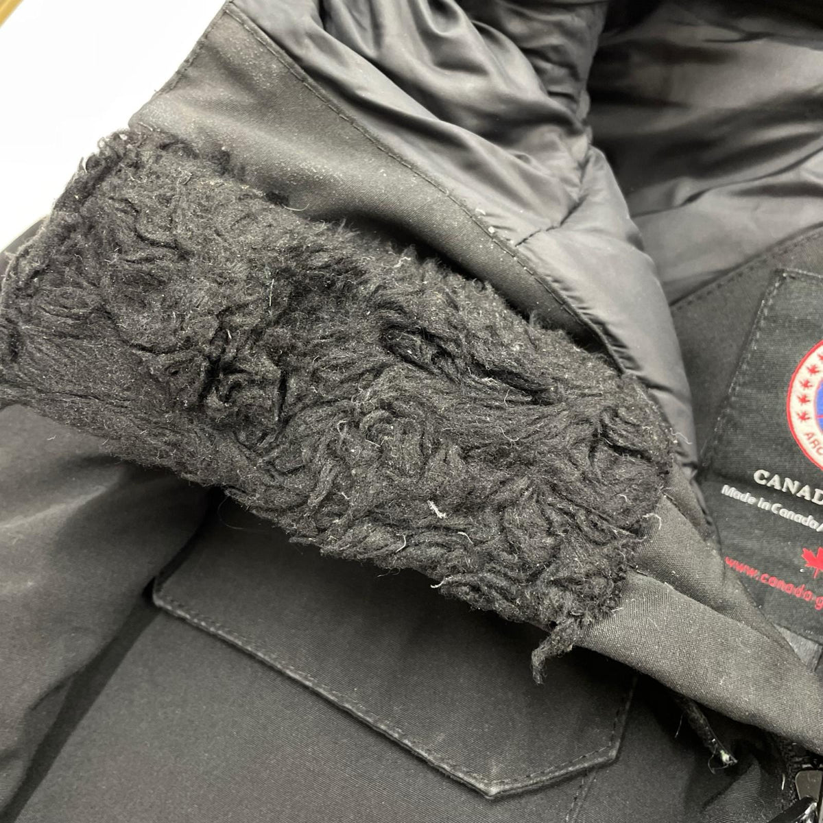 ダウンジャケット CANADA GOOSE Citadel Parka シタデルパーカー ファーダウンジャケット S ブラック S ブラック