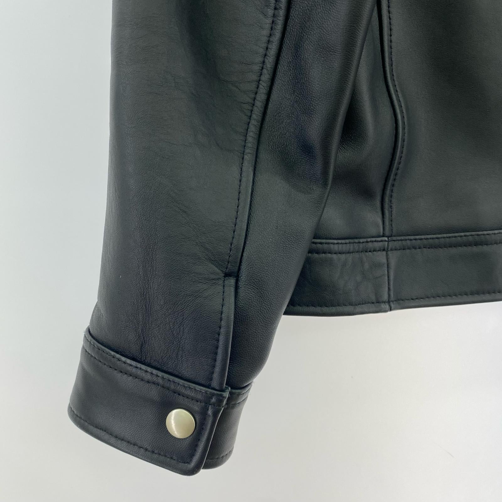 ライダースジャケット シングル ライダース 黒 S S ブラック