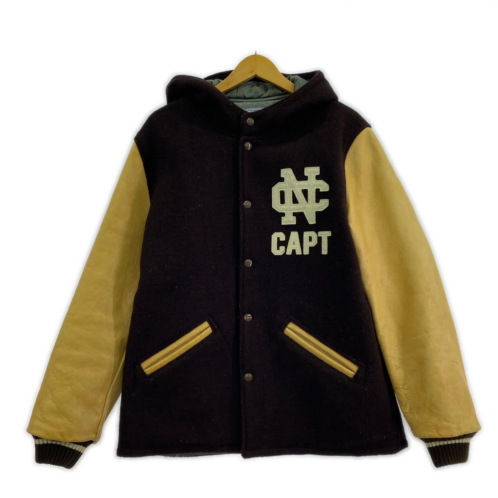 レザージャケット Whitesville Wool Hooded Award Jacket ブラウン