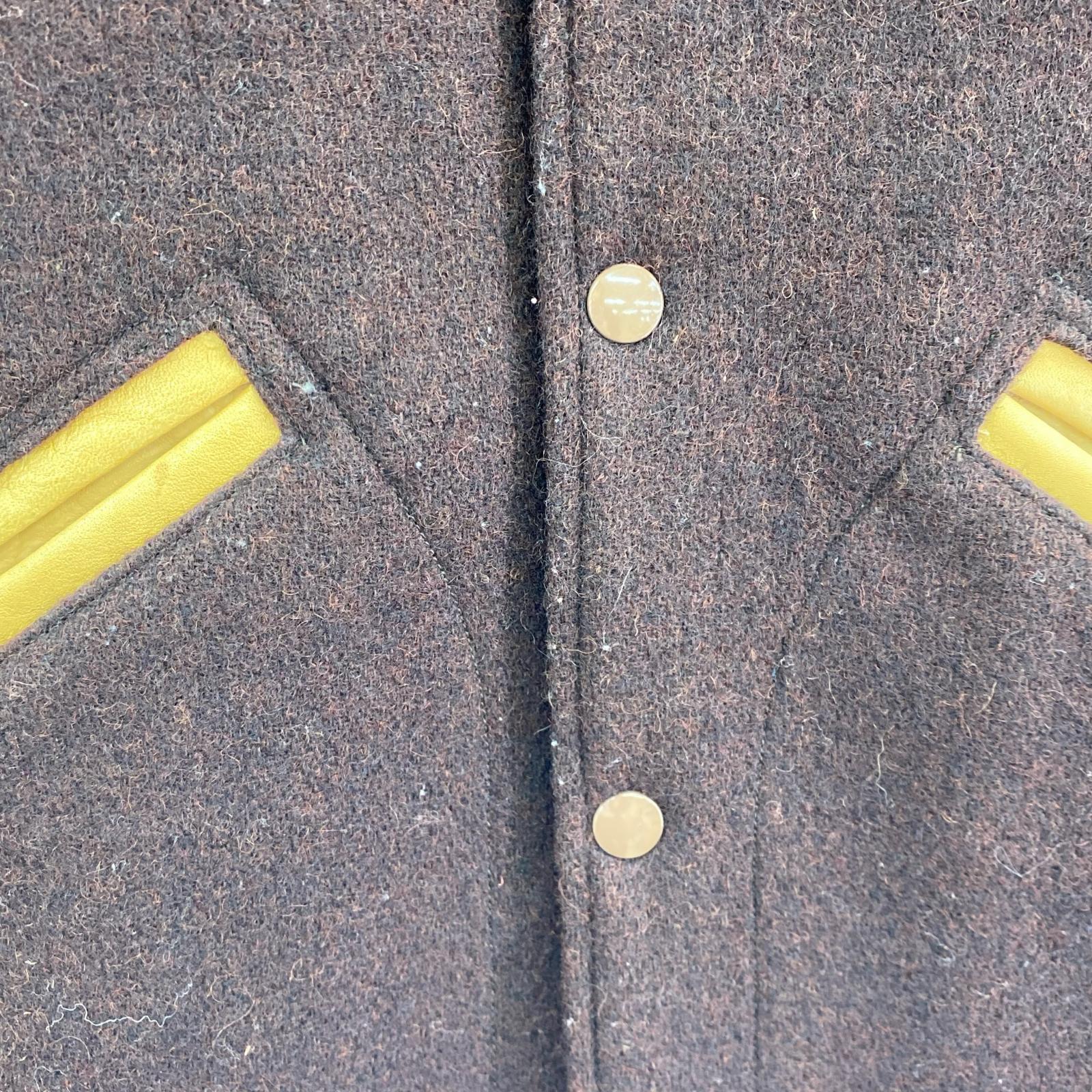 レザージャケット Whitesville Wool Hooded Award Jacket ブラウン