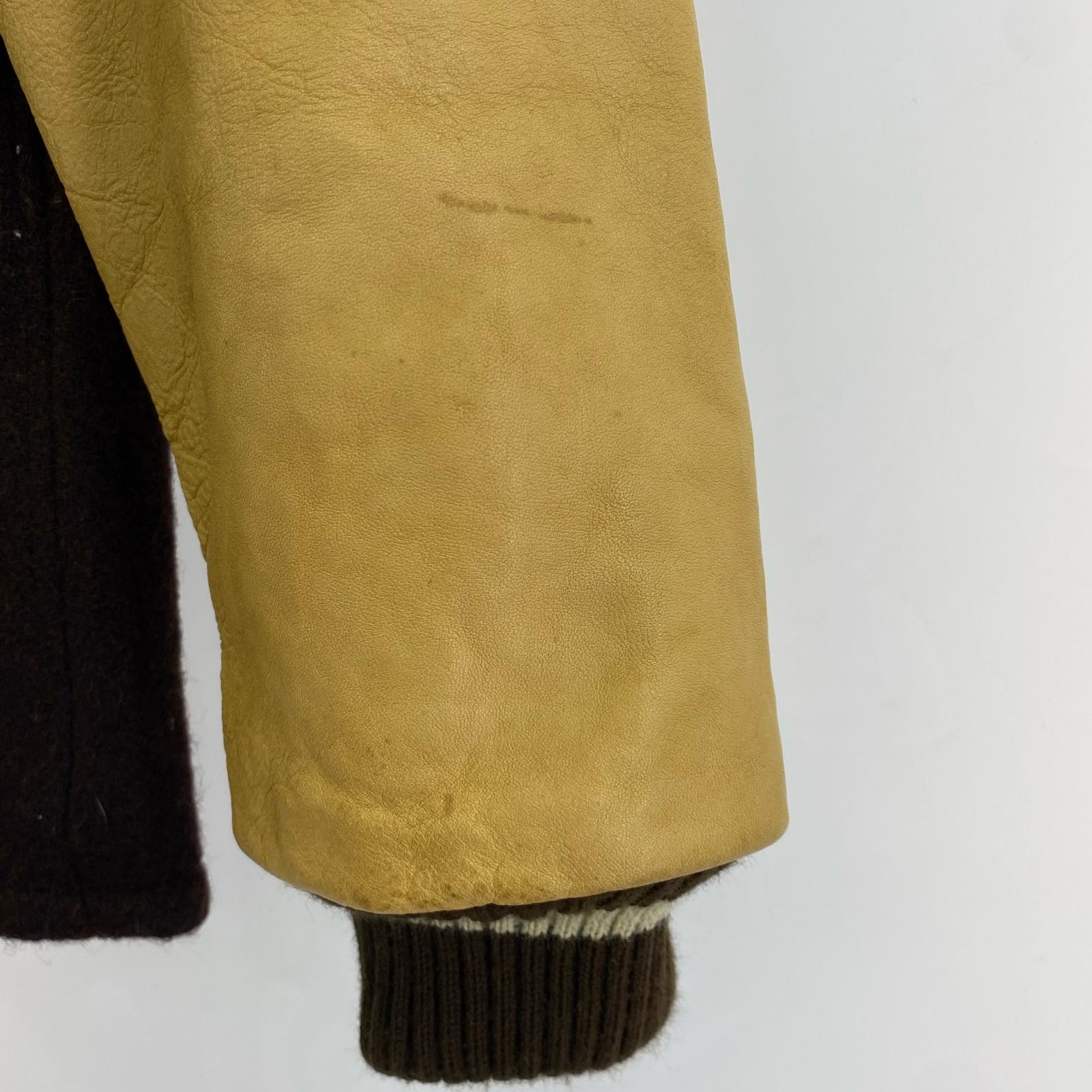 レザージャケット Whitesville Wool Hooded Award Jacket ブラウン