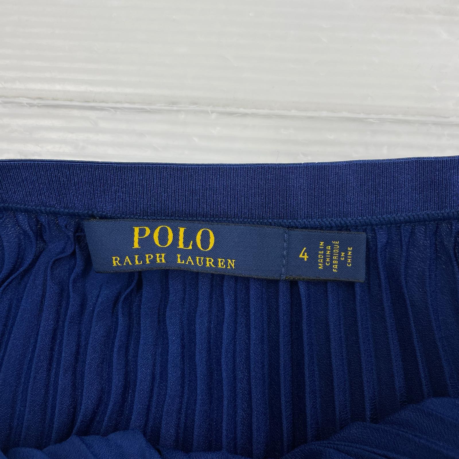 スカート POLO RALPH LAUREN プリーツ スカート ブルー SIZE 4 4 ブルー