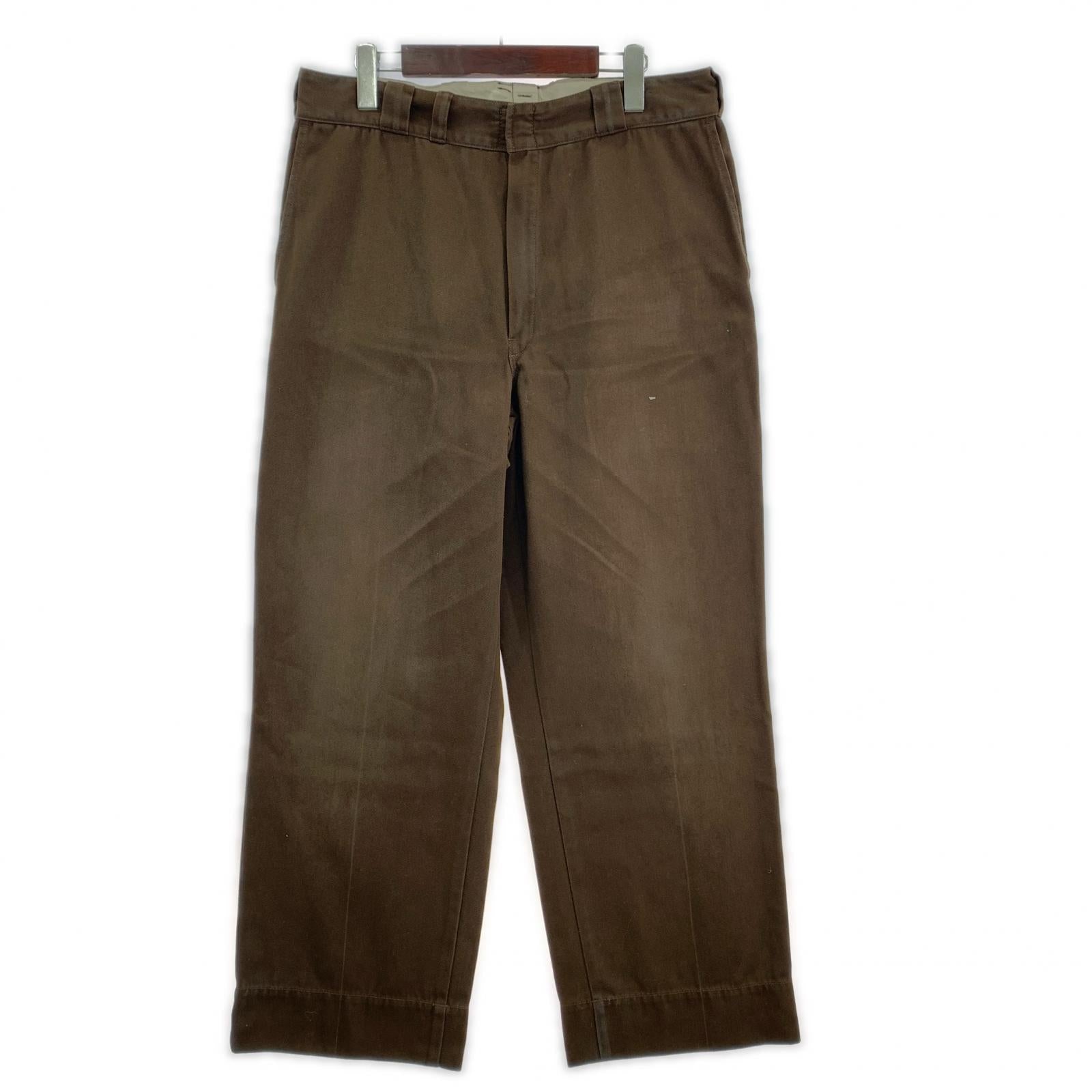 パンツ Unlikely Skaters Work Pants (W35) 茶 L ブラウン