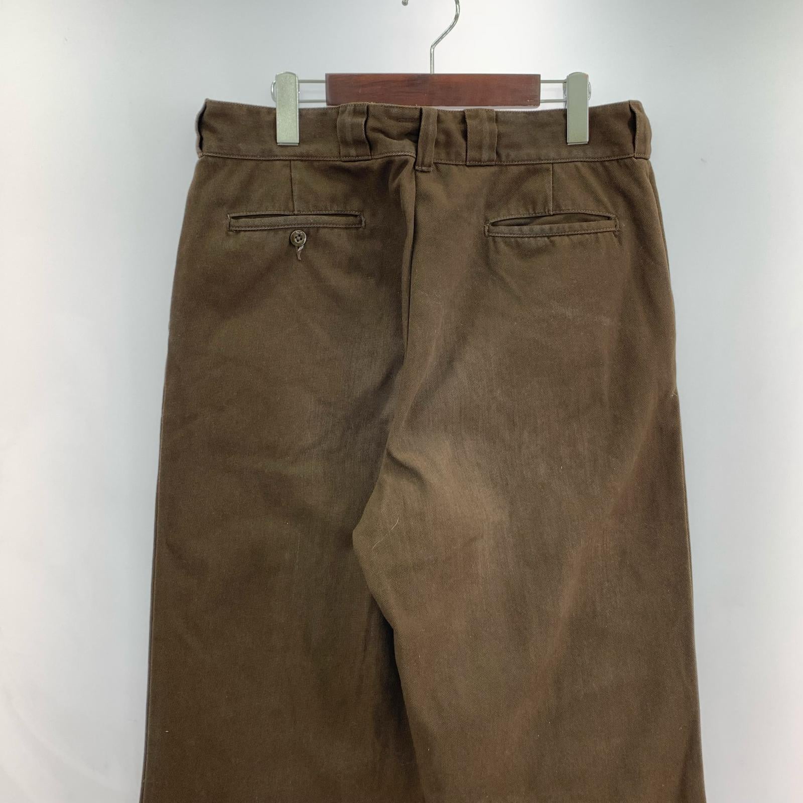 パンツ Unlikely Skaters Work Pants (W35) 茶 L ブラウン