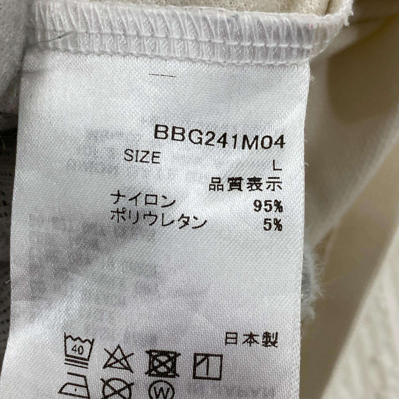 半袖Tシャツ BRIEFING メタルライクロゴTee L アイボリー L ベージュ