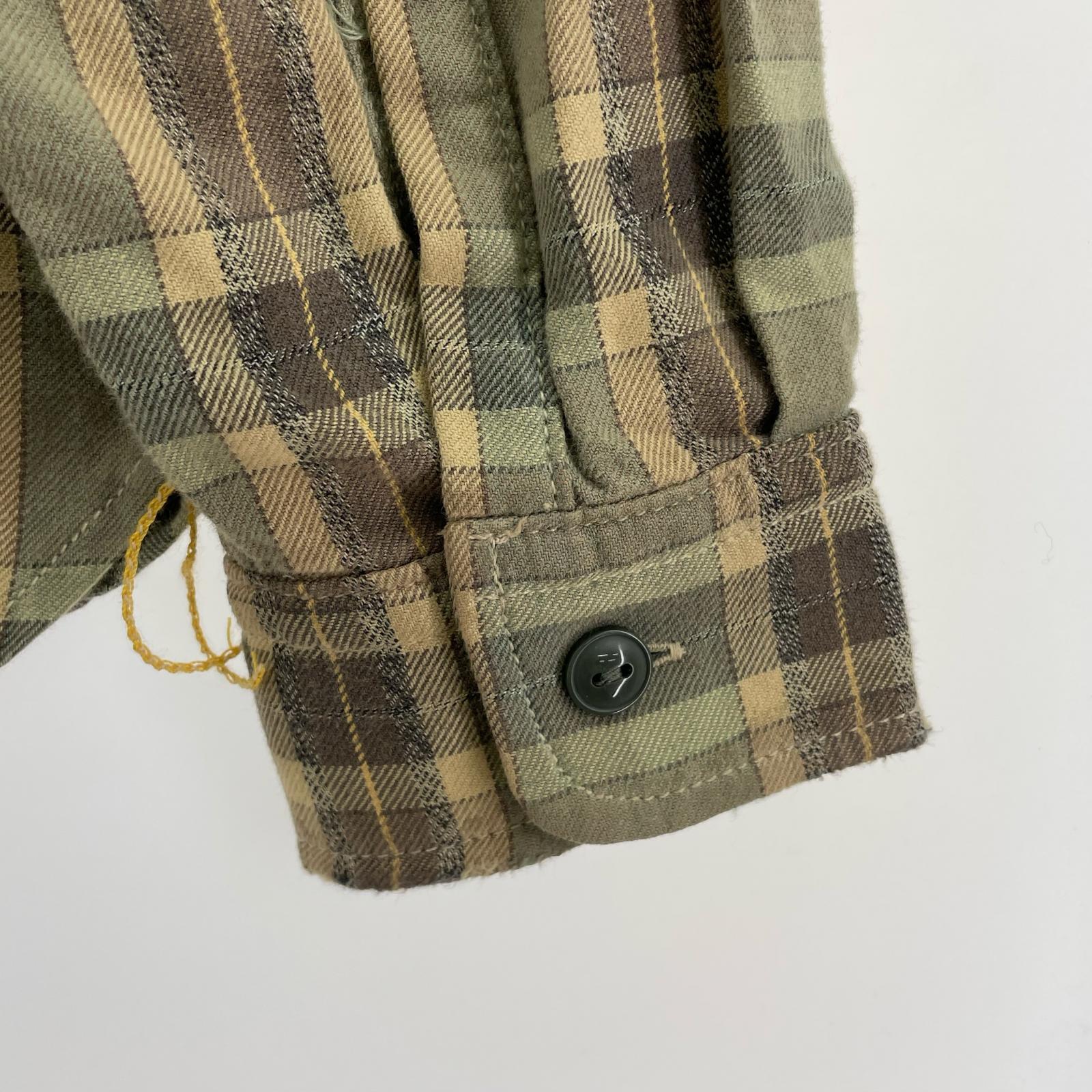 長袖シャツ 25aw ダメージ加工チェックネルシャツ L マルチカラー