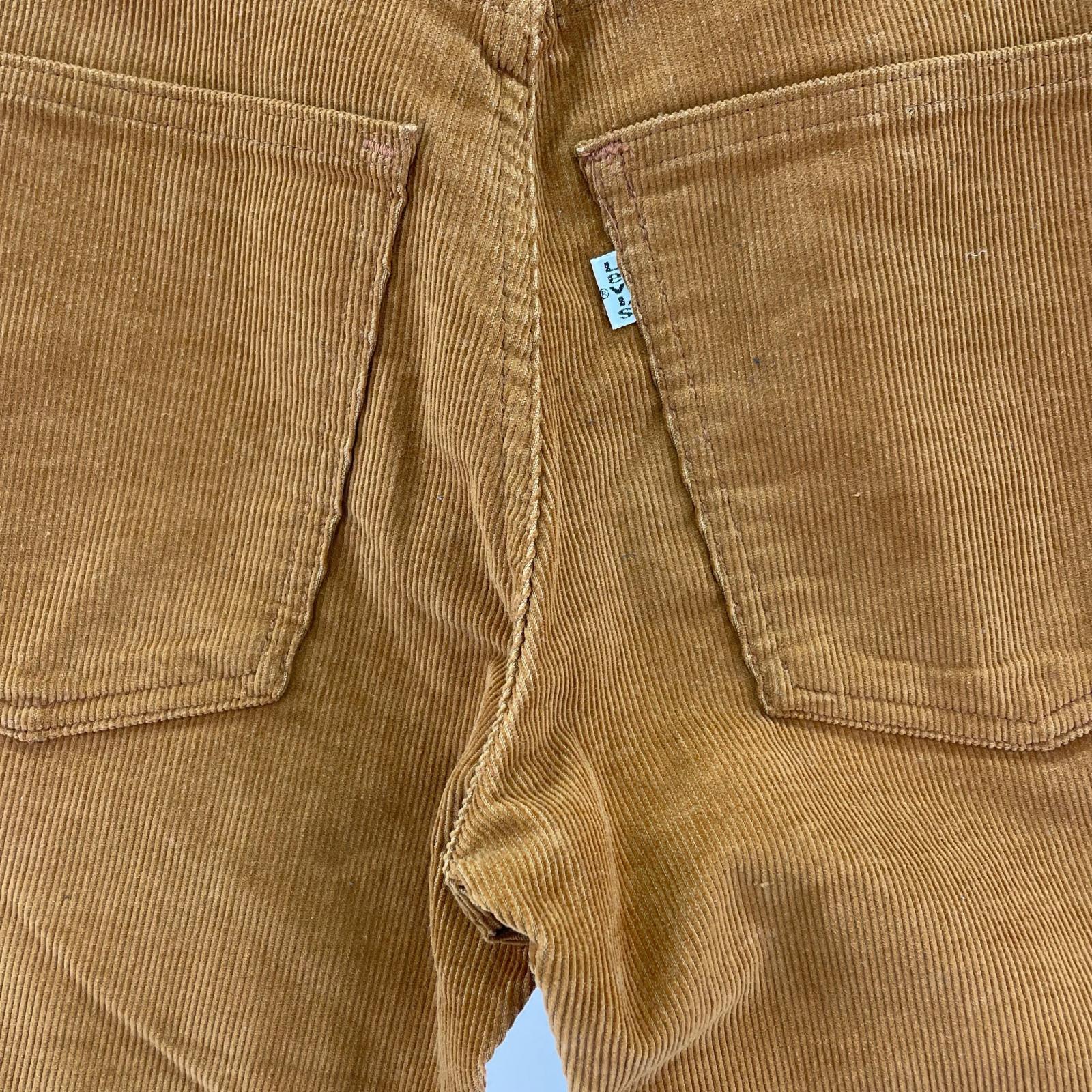 パンツ 80s 519-1526 コーデュロイパンツ ボタン裏3 28 ブラウン