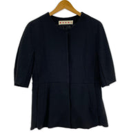 ジャケット Tweed Tuck Gather Jacket BLK 38 38 ブラック