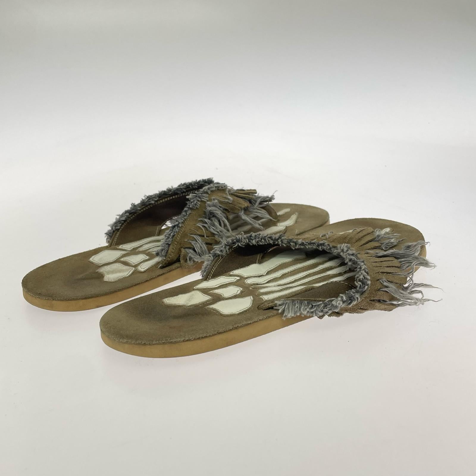 サンダル FRINGE BEACH SANDAL ブラウン
