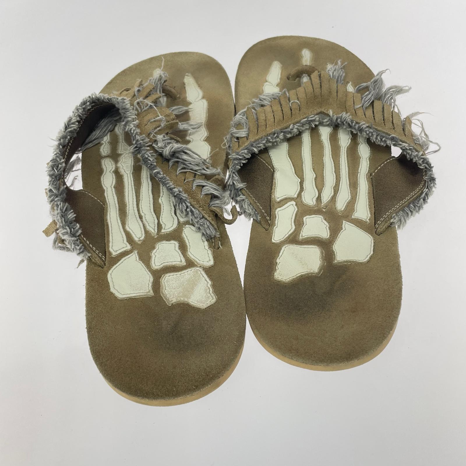 サンダル FRINGE BEACH SANDAL ブラウン