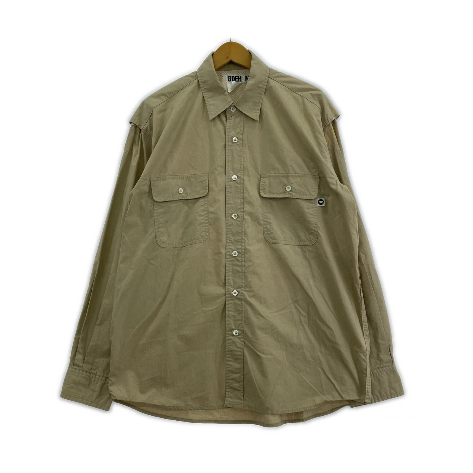 長袖シャツ GOODENOUGH 90s ベンチレーションシャツ M ベージュ M ベージュ