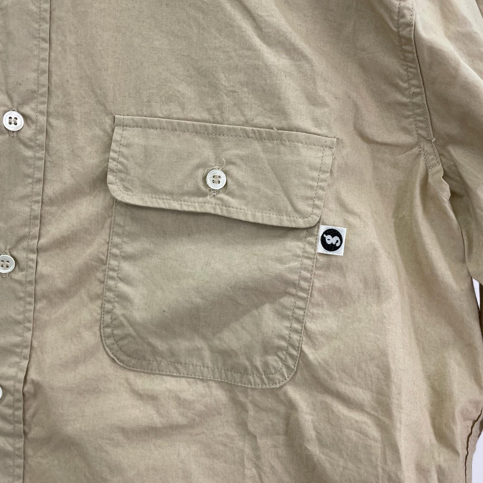 長袖シャツ GOODENOUGH 90s ベンチレーションシャツ M ベージュ M ベージュ