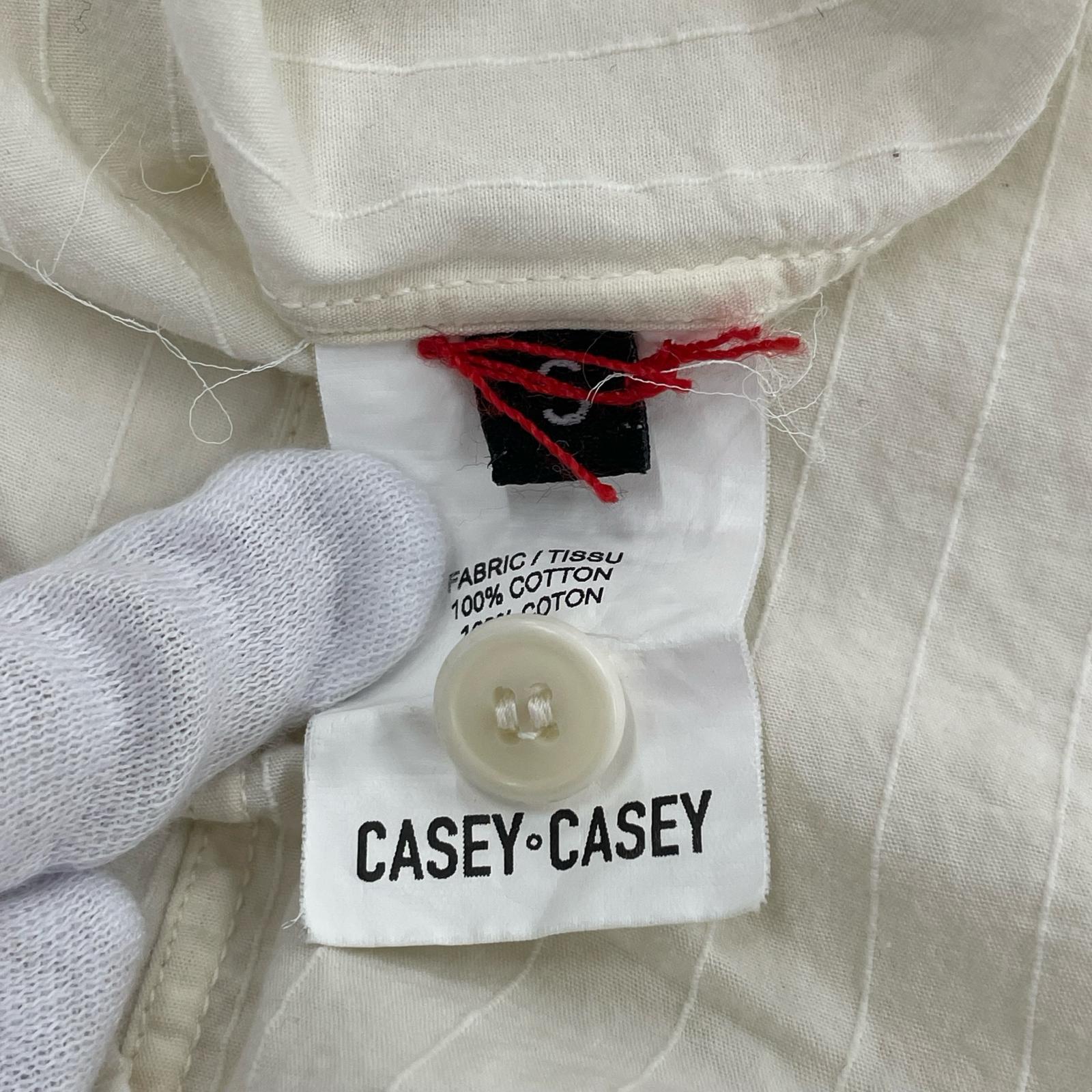 長袖シャツ CASEY-CASEY コットンストライプシャツ S アイボリー S