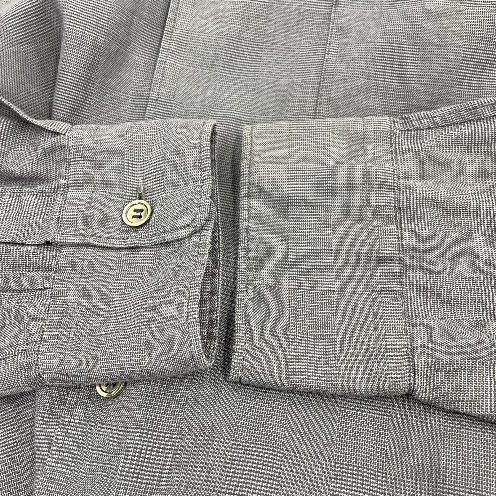 長袖シャツ COMME des GARCONS HOMME PLUS 90s グレンチェックブロードシャツ ネイビー ネイビー
