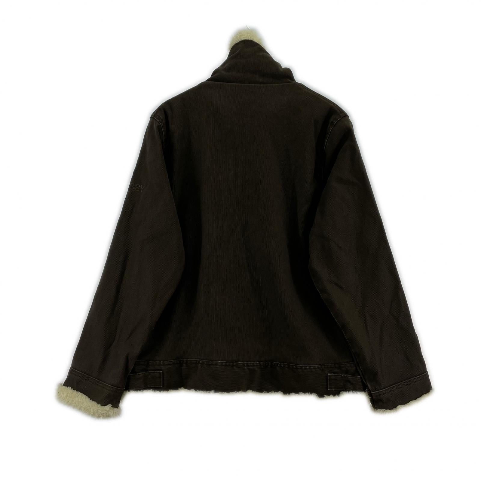 ジャケット STUSSY フライトジャケット L ブラウン