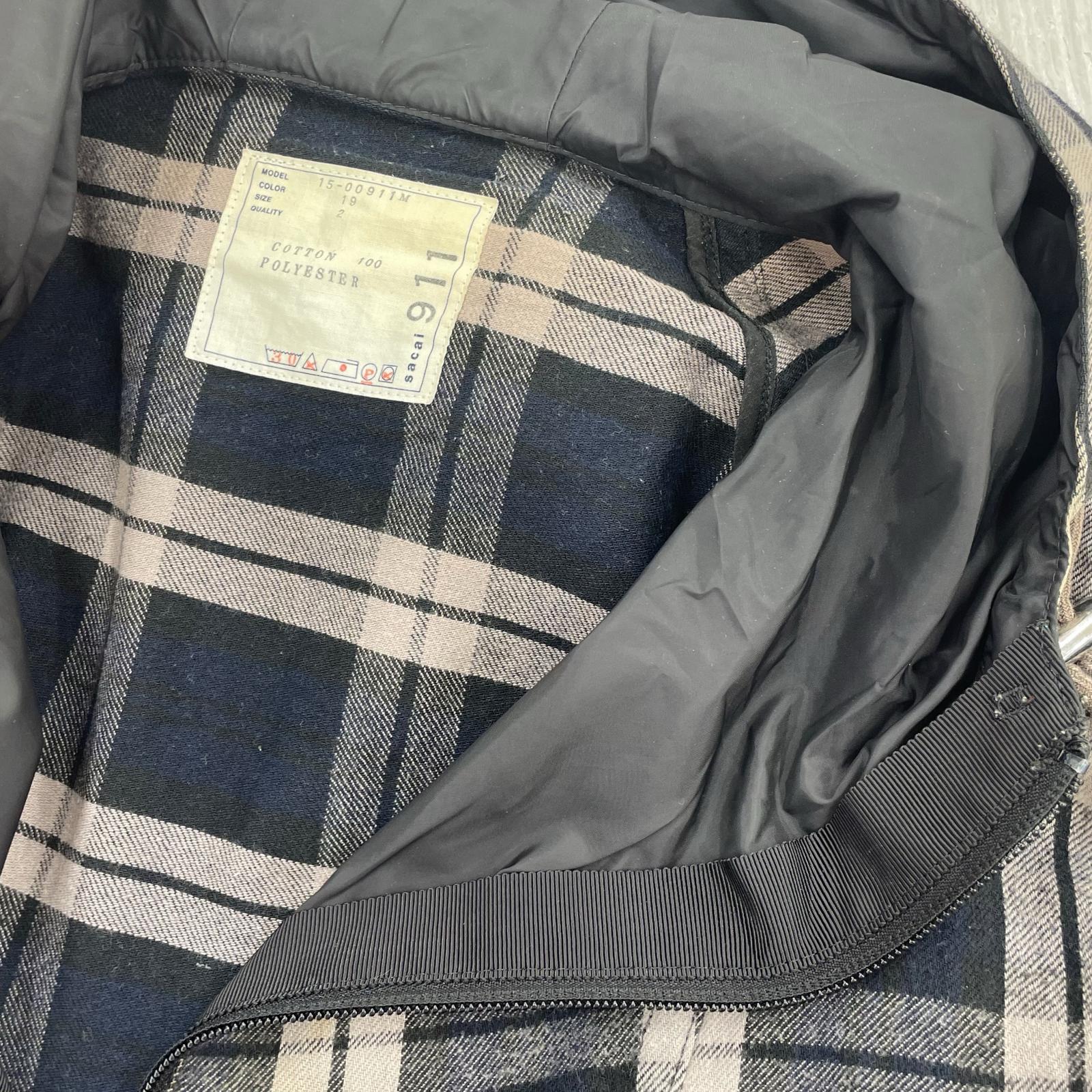 ジャケット 15AW チェック ジャケット 青 (2) 2
