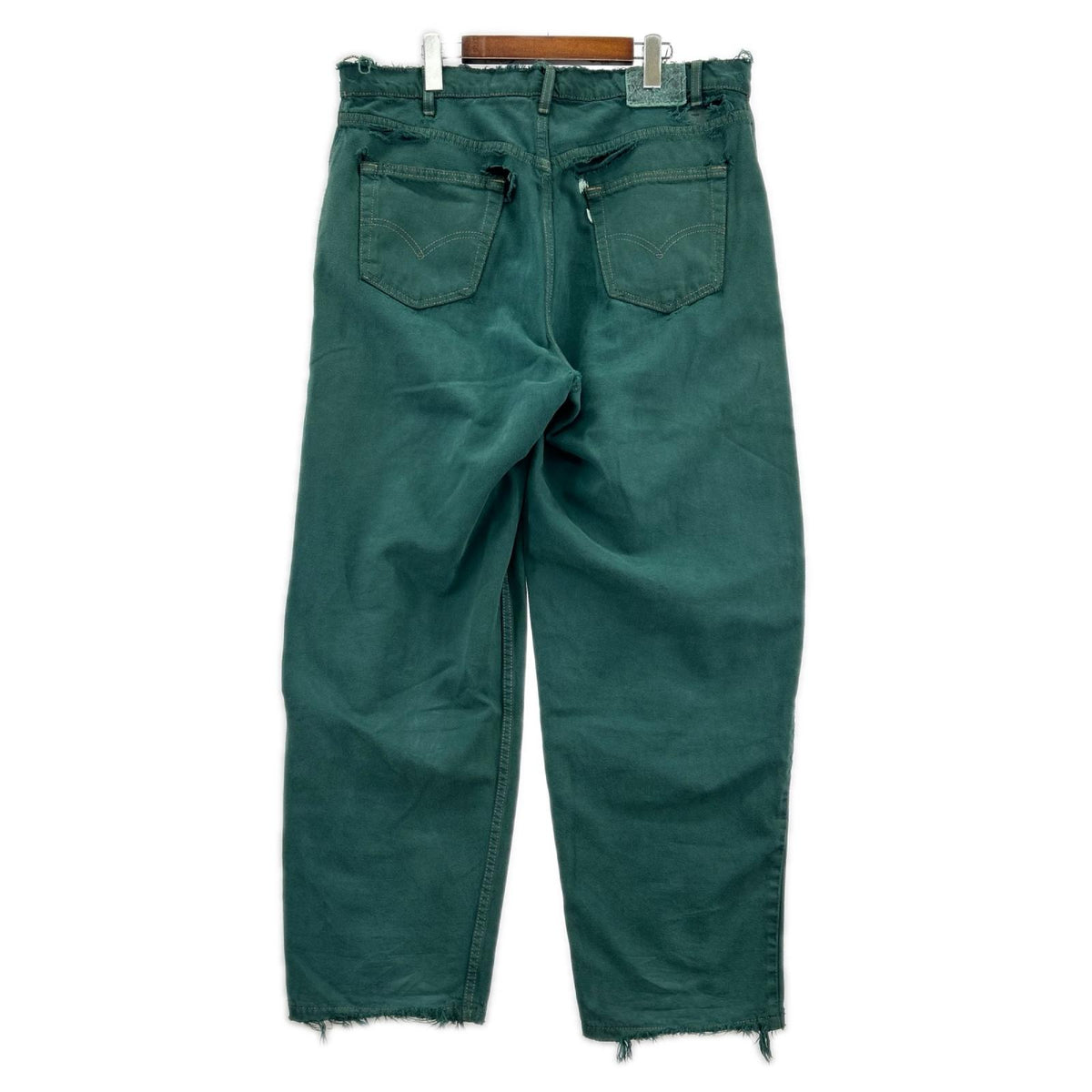 デニムパンツ Levi's 90s SILVER TAB 襤褸 バギーデニムパンツ グリーン