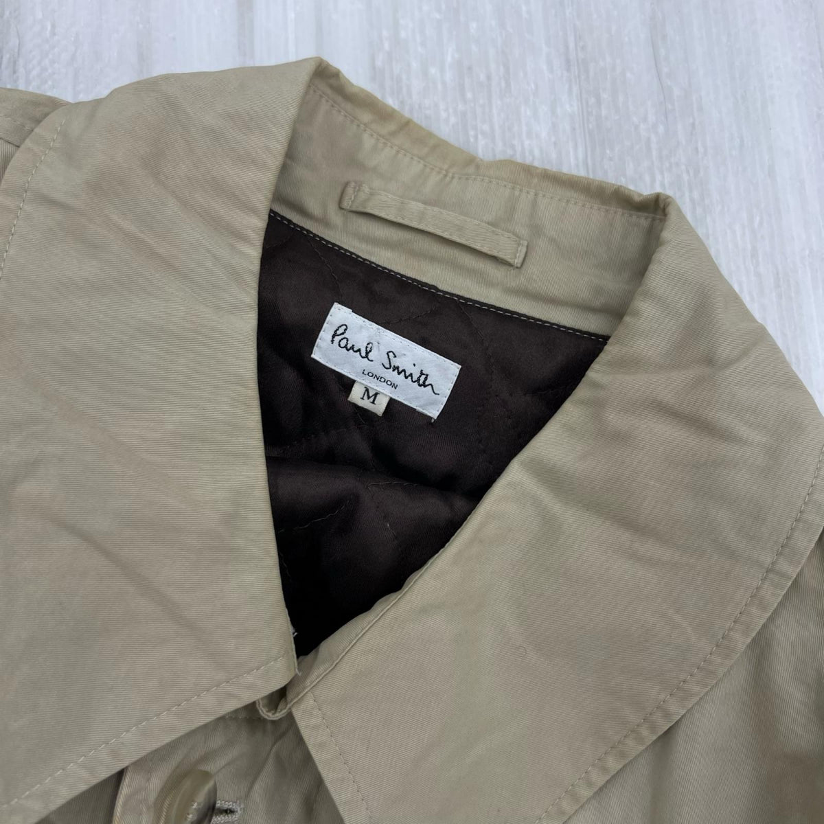 ジャケット 中綿ステンカラーコート M ベージュ