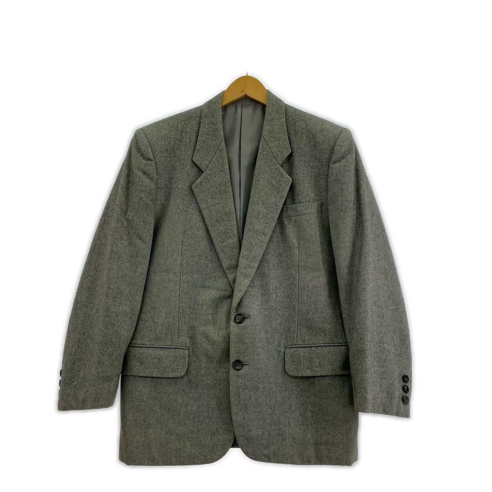 ジャケット COMME des GARCONS HOMME 80s デカオムシングルテーラードジャケット S グレー S グレー