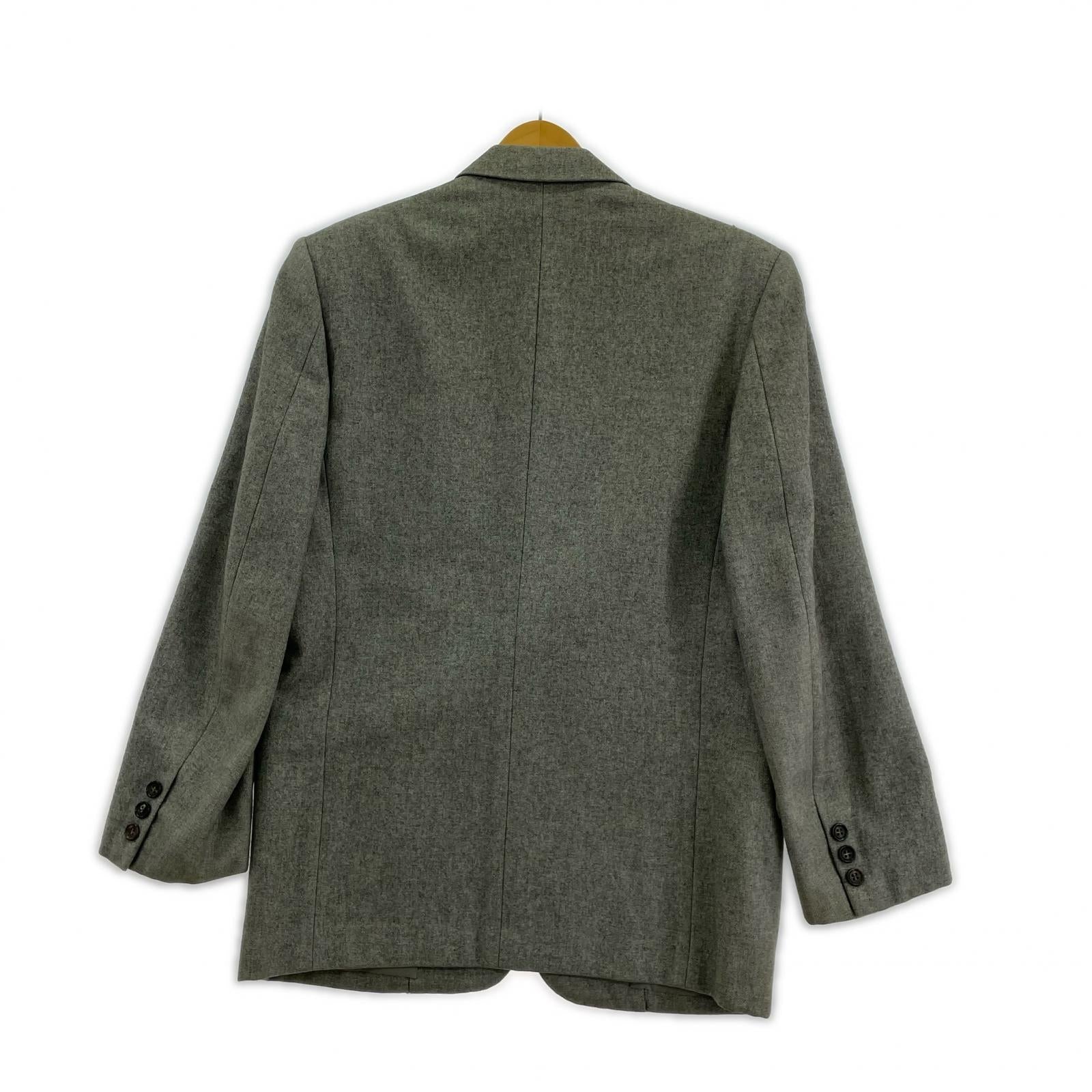 ジャケット COMME des GARCONS HOMME 80s デカオムシングルテーラードジャケット S グレー S グレー