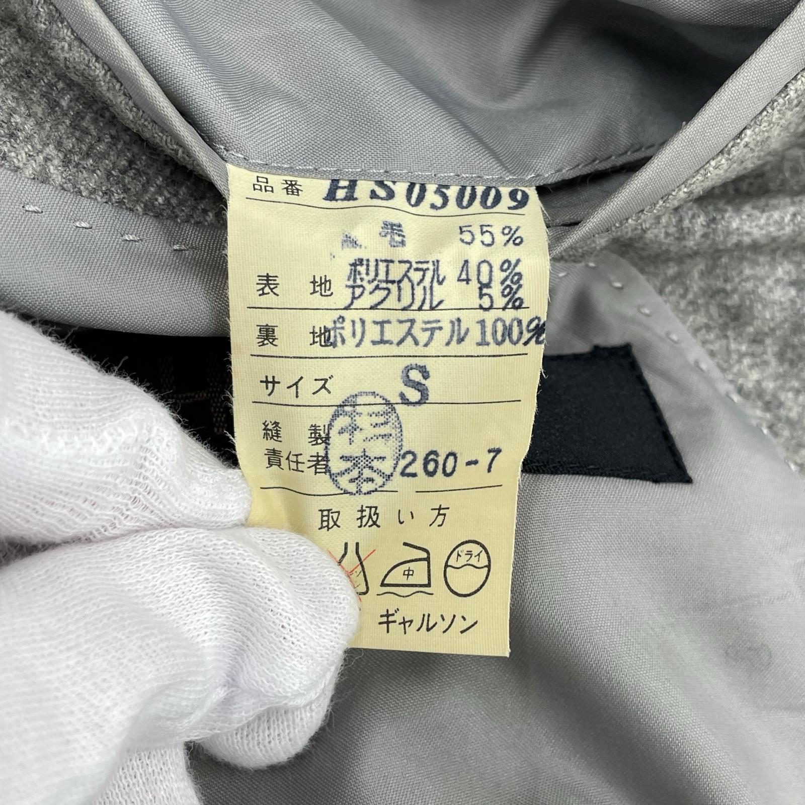 ジャケット COMME des GARCONS HOMME 80s デカオムシングルテーラードジャケット S グレー S グレー
