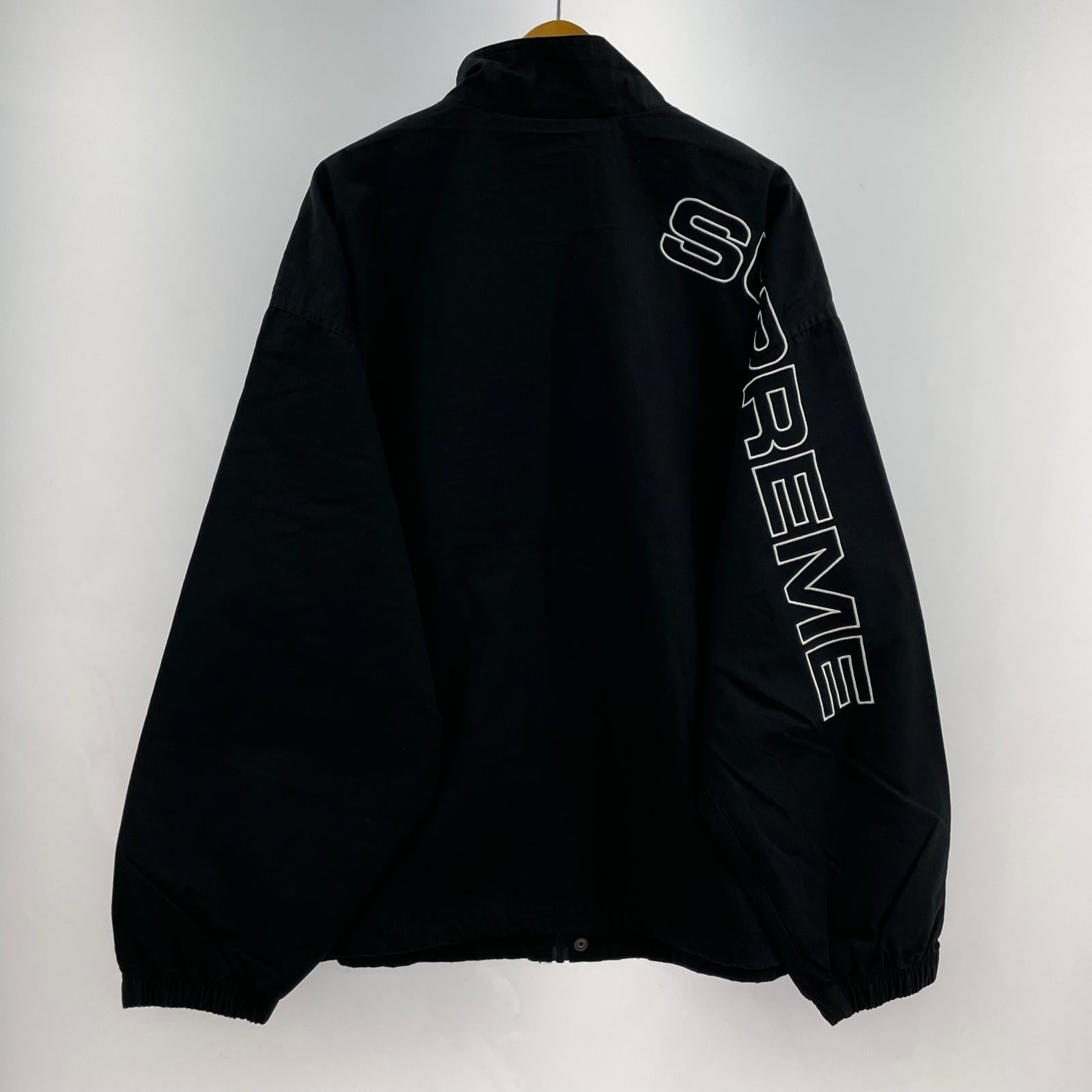 ジャケット Spellout Embroidered Ripstop TrackJacket ブラック