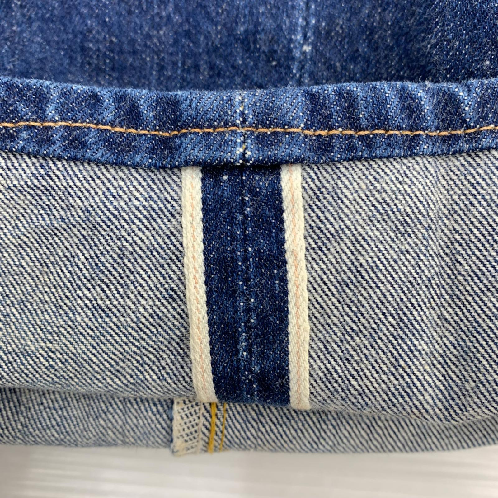 デニムパンツ 90s USA製 S501XX 大戦モデル 44501-0022 バレンシア工場 555刻印 W36 36 ネイビー