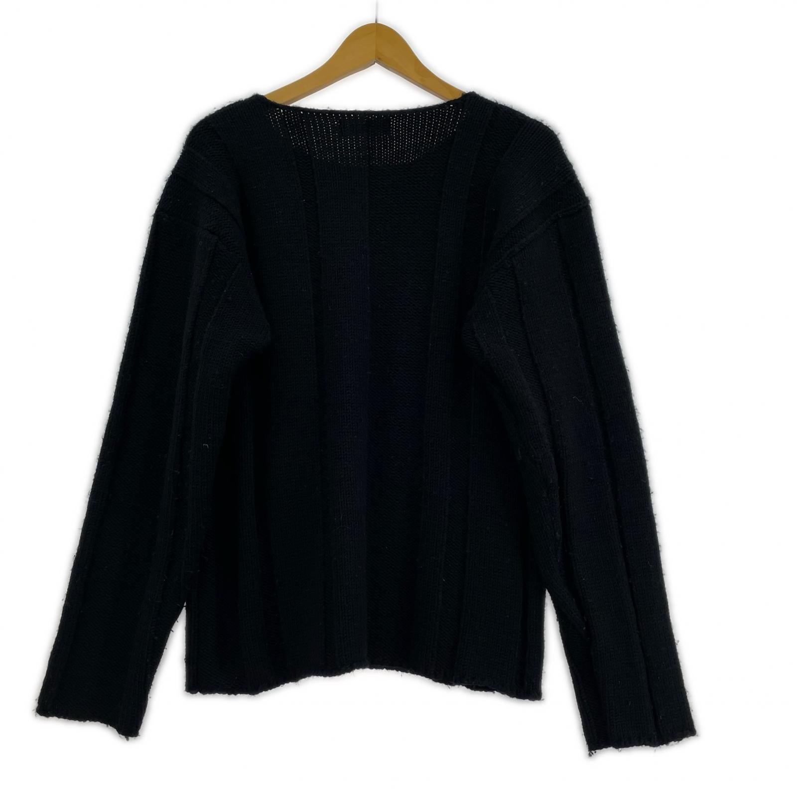 ニット ISSEY MIYAKE denim im product デザインニットセーター M 黒 M ブラック