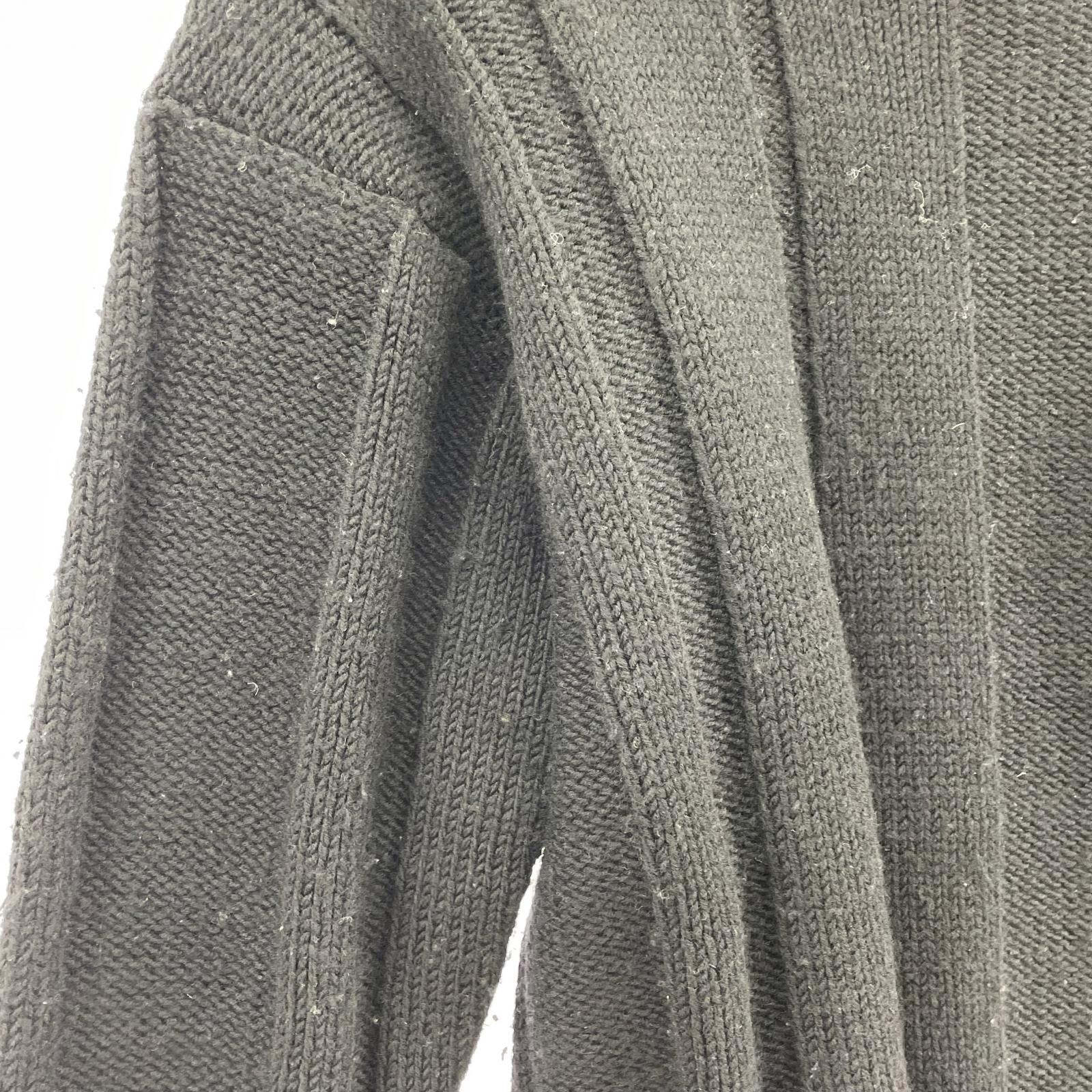 ニット ISSEY MIYAKE denim im product デザインニットセーター M 黒 M ブラック