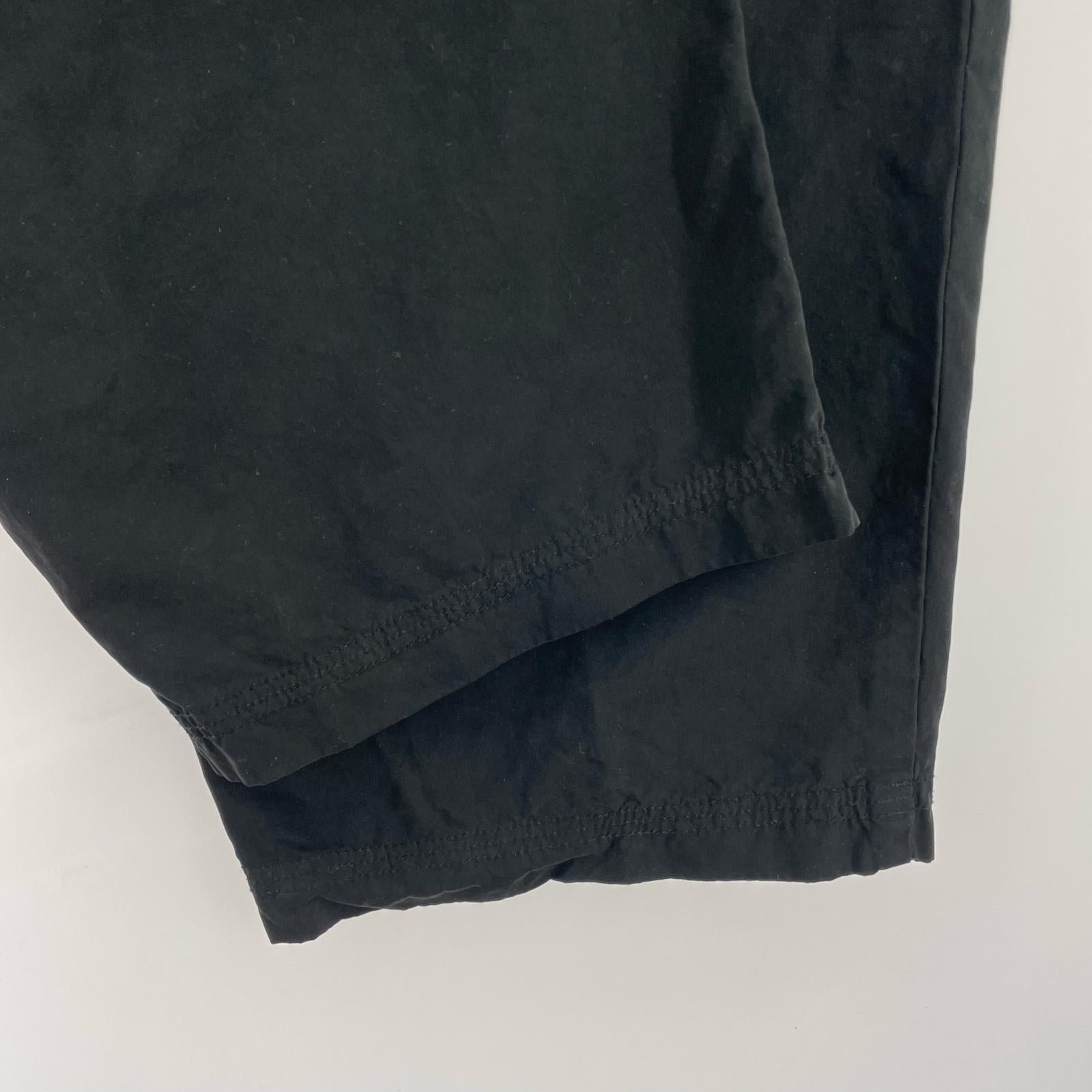 パンツ 2タック ナイロンパンツ 黒 (M) M ブラック
