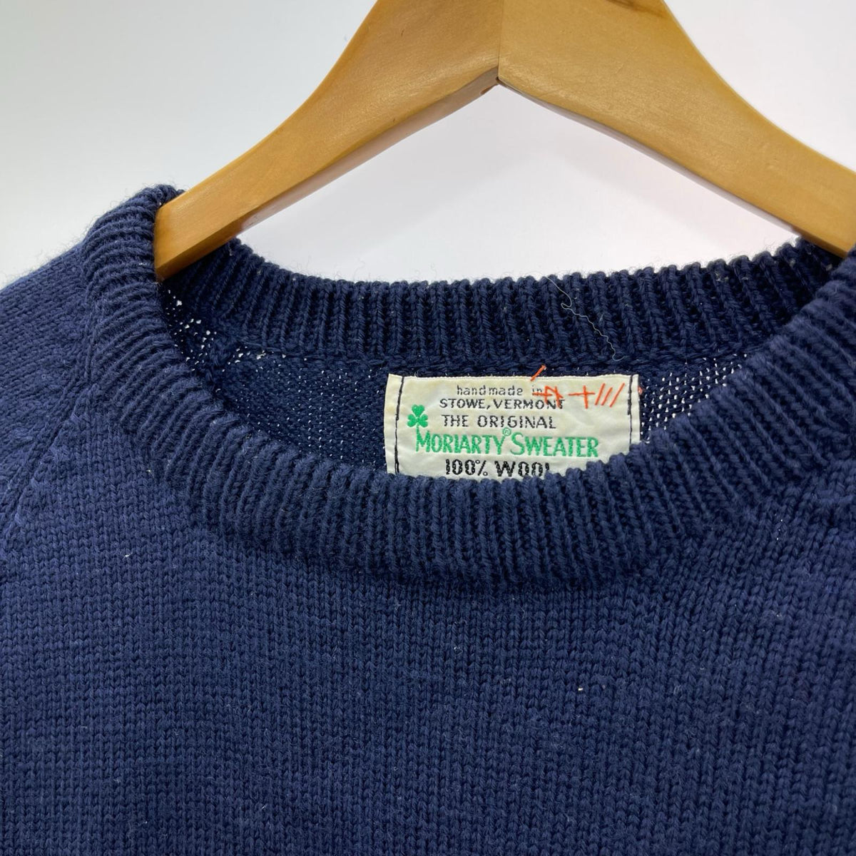 ニット スカル ハンドメイドニット (L) 紺 L ネイビー