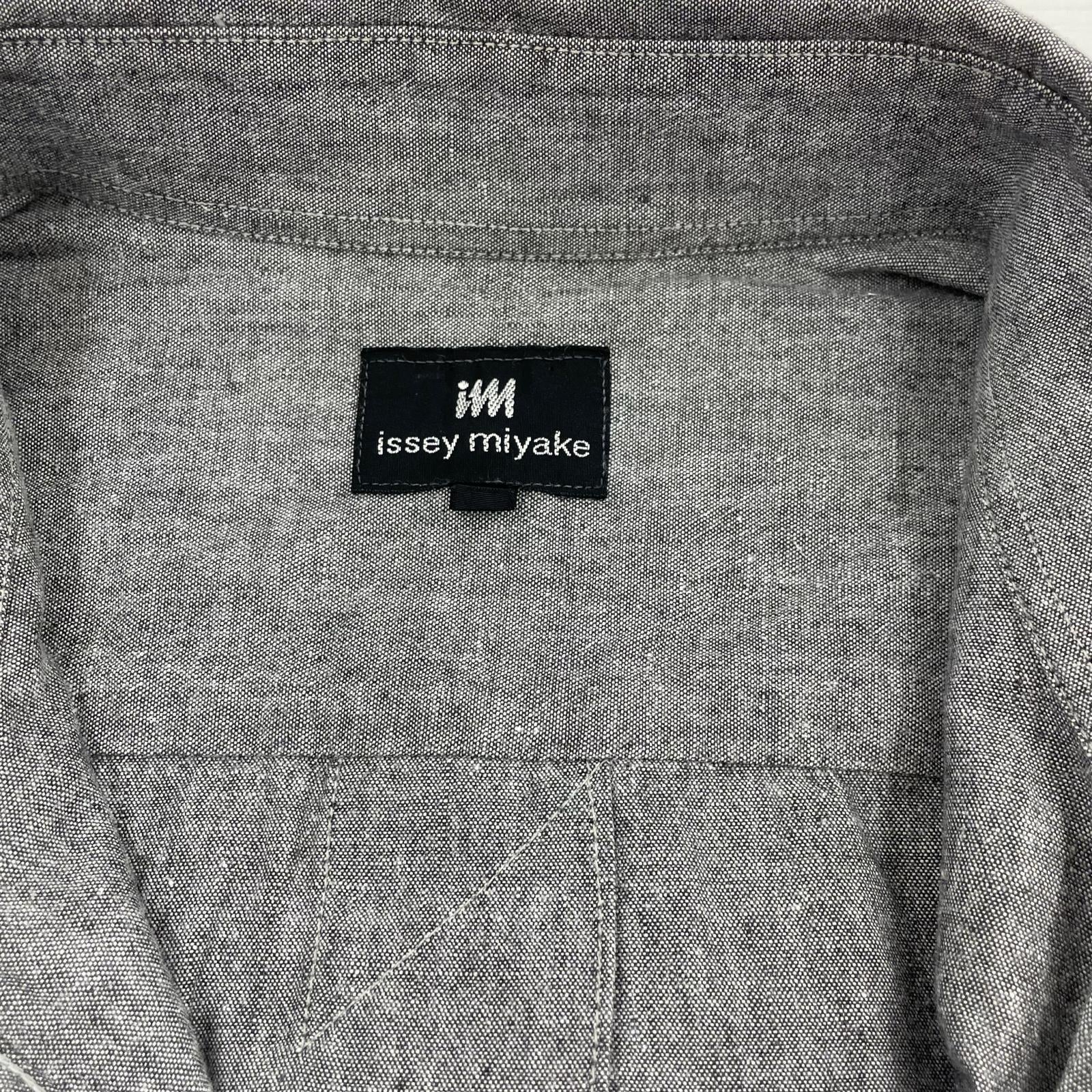 半袖シャツ ISSEY MIYAKE im S/Sブラックシャンブレーシャツ M グレー M グレー