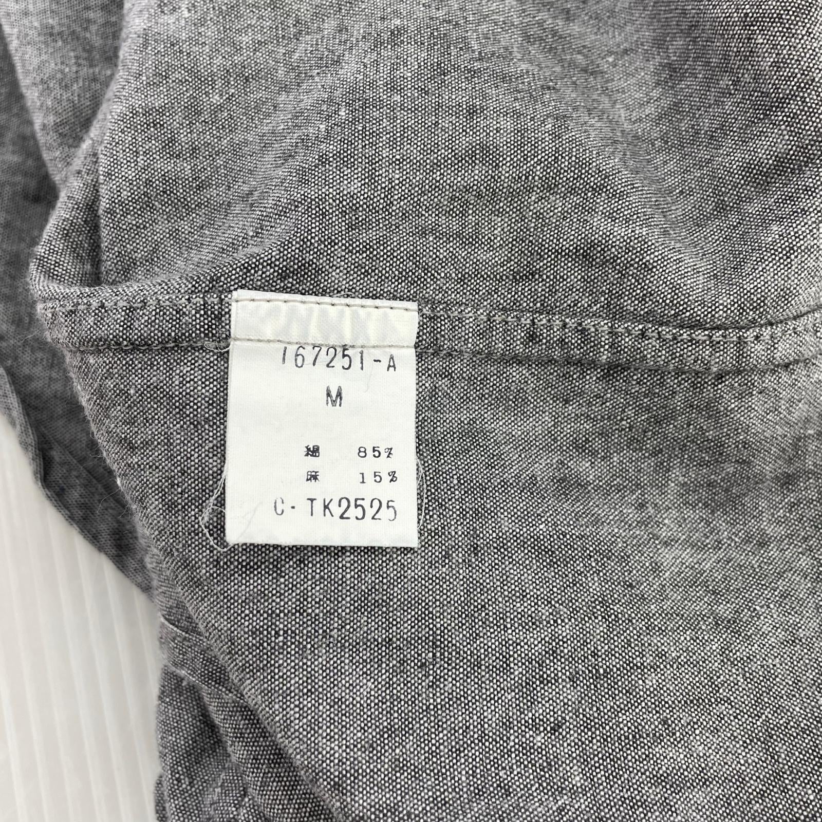 半袖シャツ ISSEY MIYAKE im S/Sブラックシャンブレーシャツ M グレー M グレー