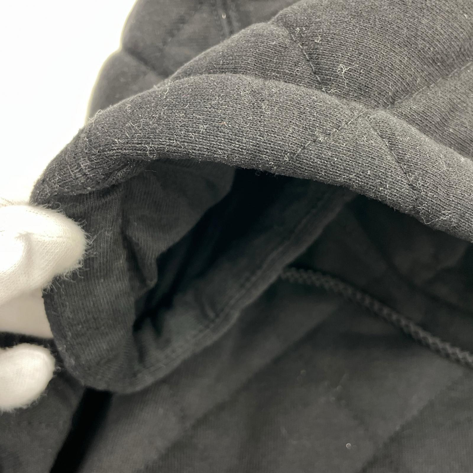 ジャケット Quilted Zip Up hooded S ブラック