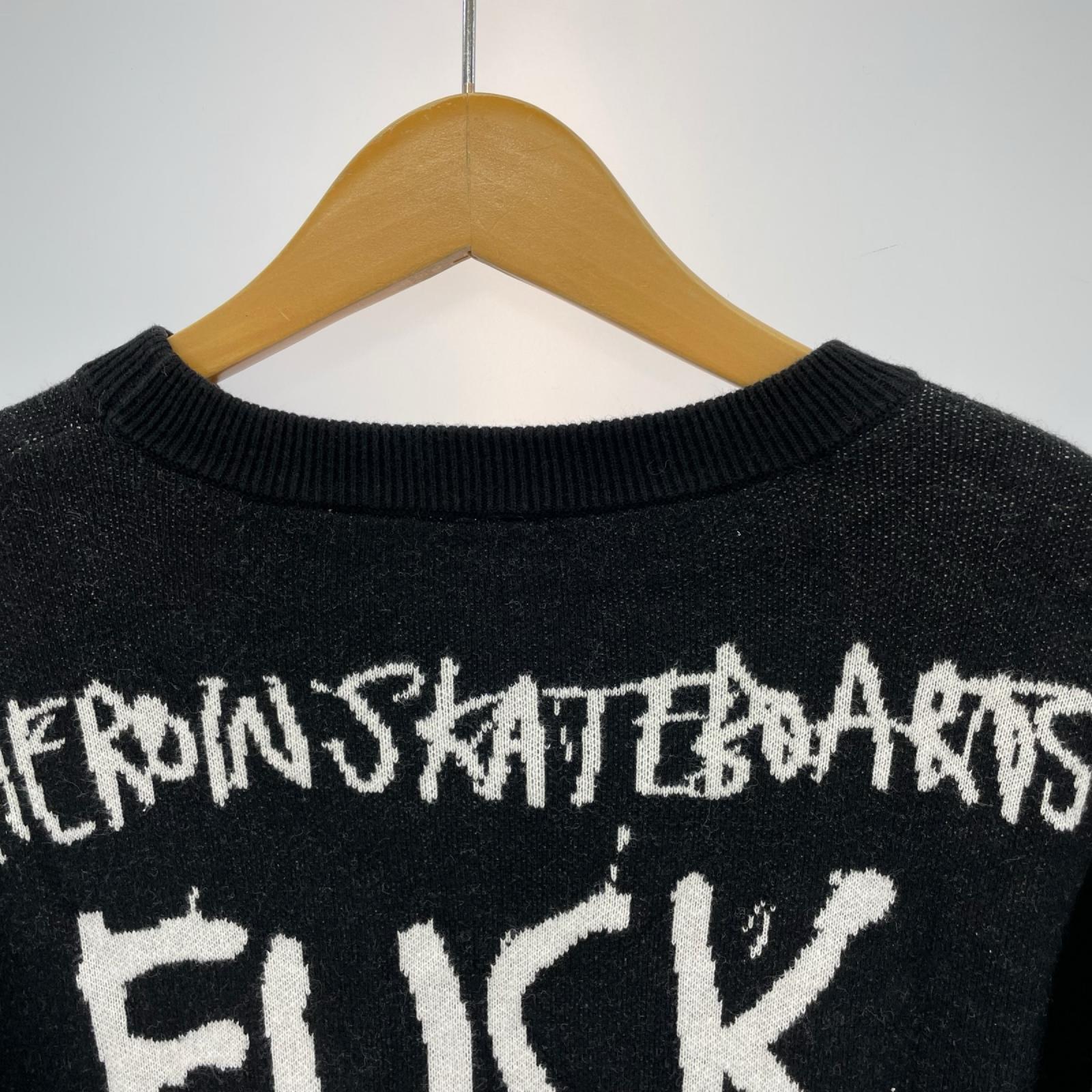 ニット x HEROIN JACQUARD SWEATER M ブラック