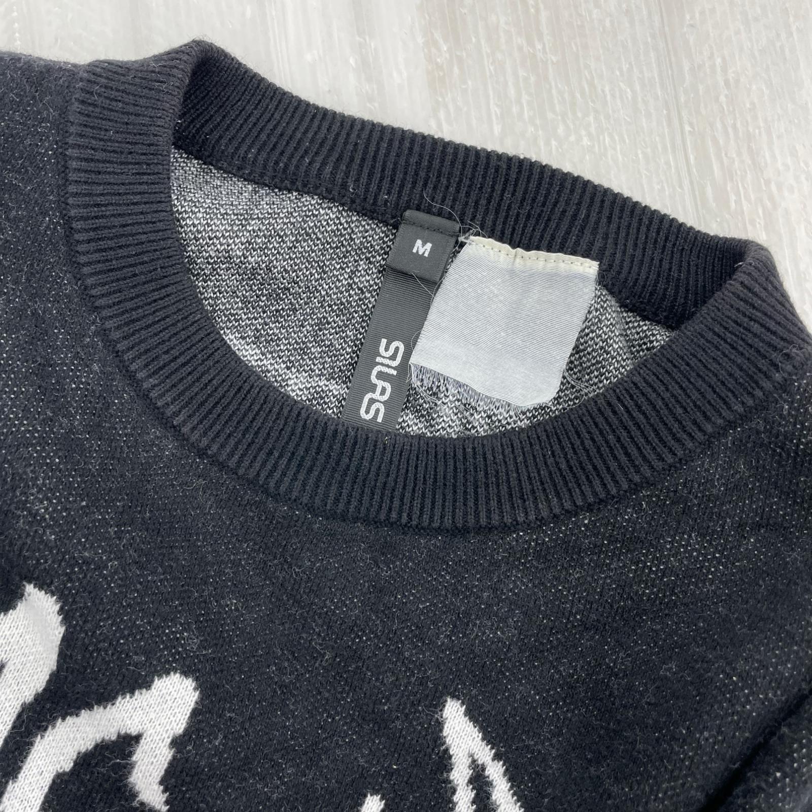 ニット x HEROIN JACQUARD SWEATER M ブラック
