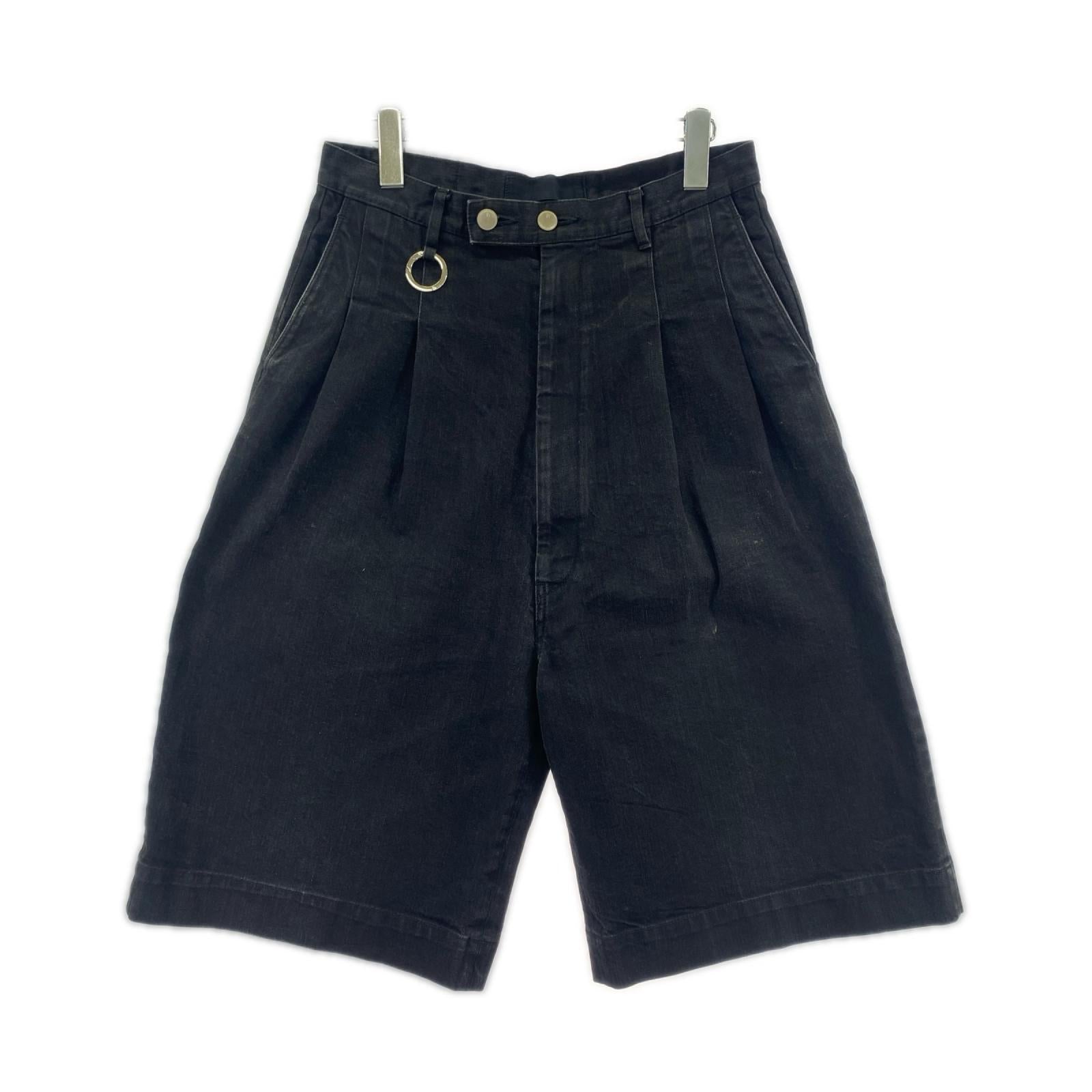 ショートパンツ th HENRI Super Wide Tailored W30 ブラック