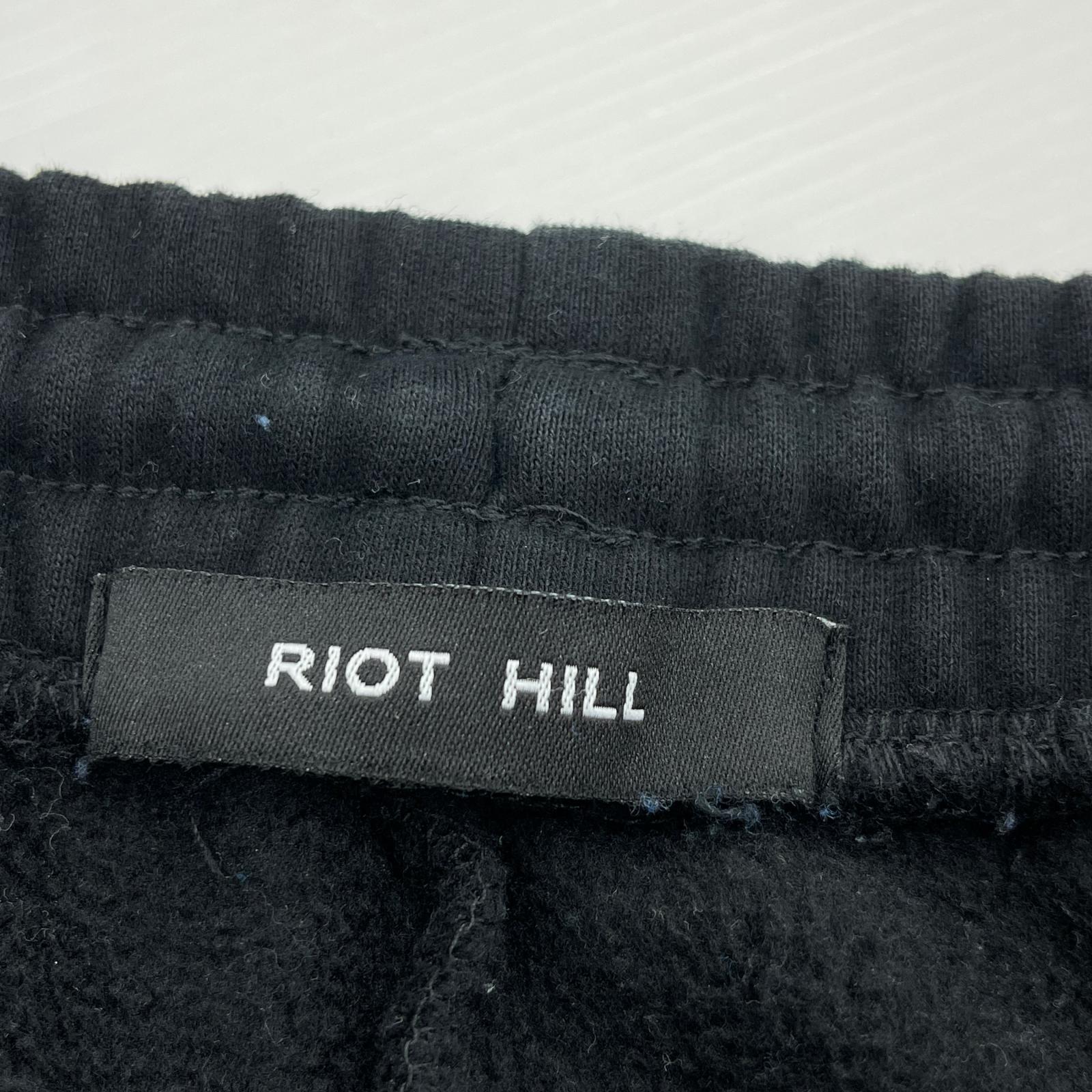 パンツ .RIOT HILL プリント スウェットパンツ ブラック ブラック