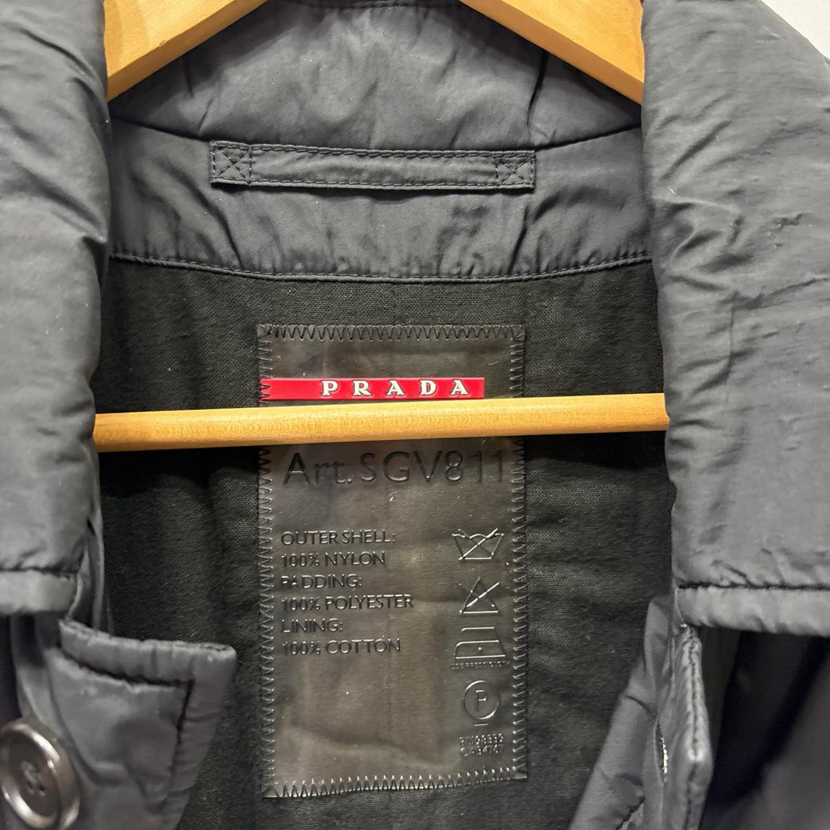 00s PRADA SPORT ナイロンステンカラーコート 48