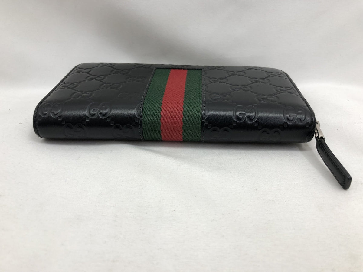 シマ シェリー ラウンドZIP長財布 レザー 黒 408831