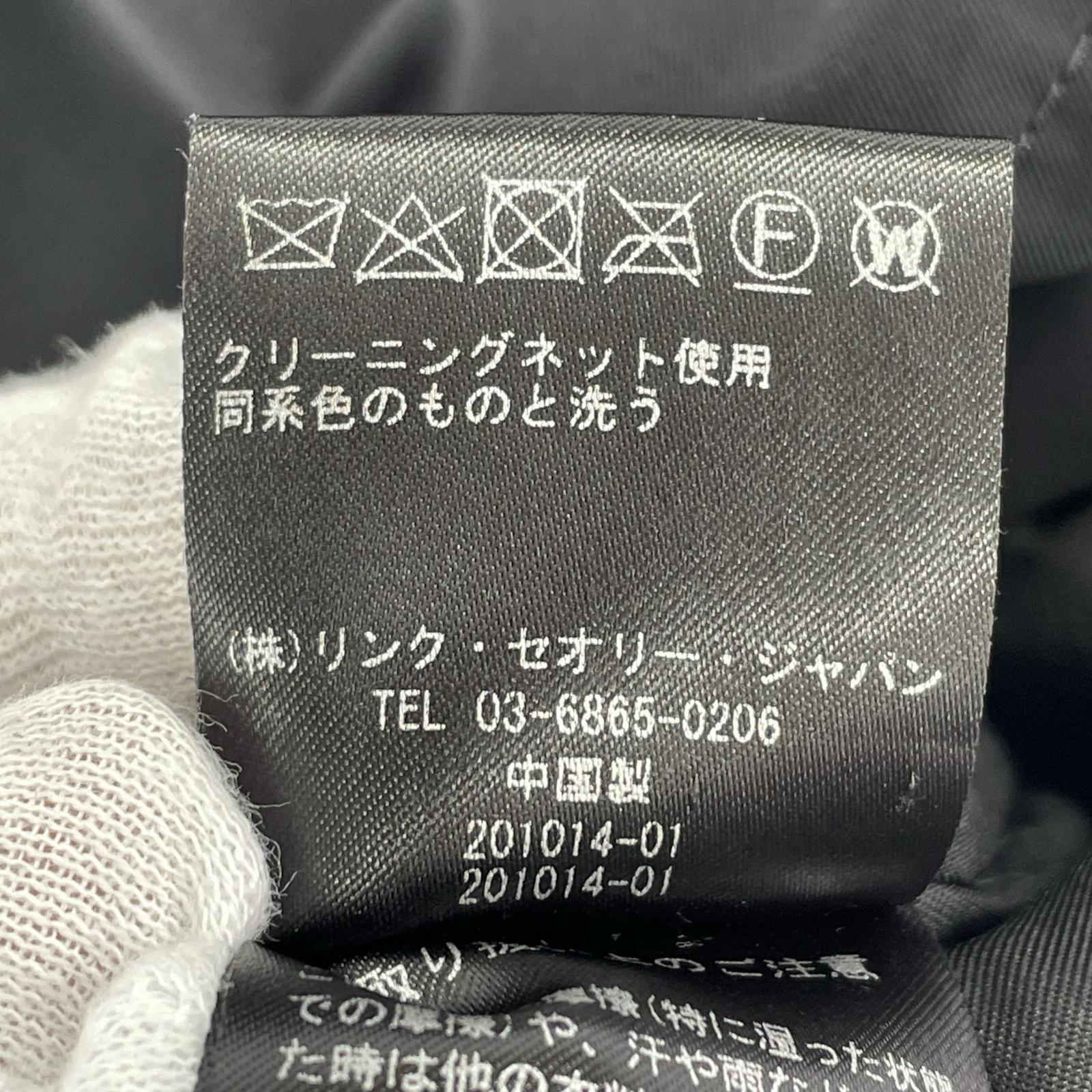 ダウンジャケット MEMO.TWILL フーデットダウンコート L L ブラック