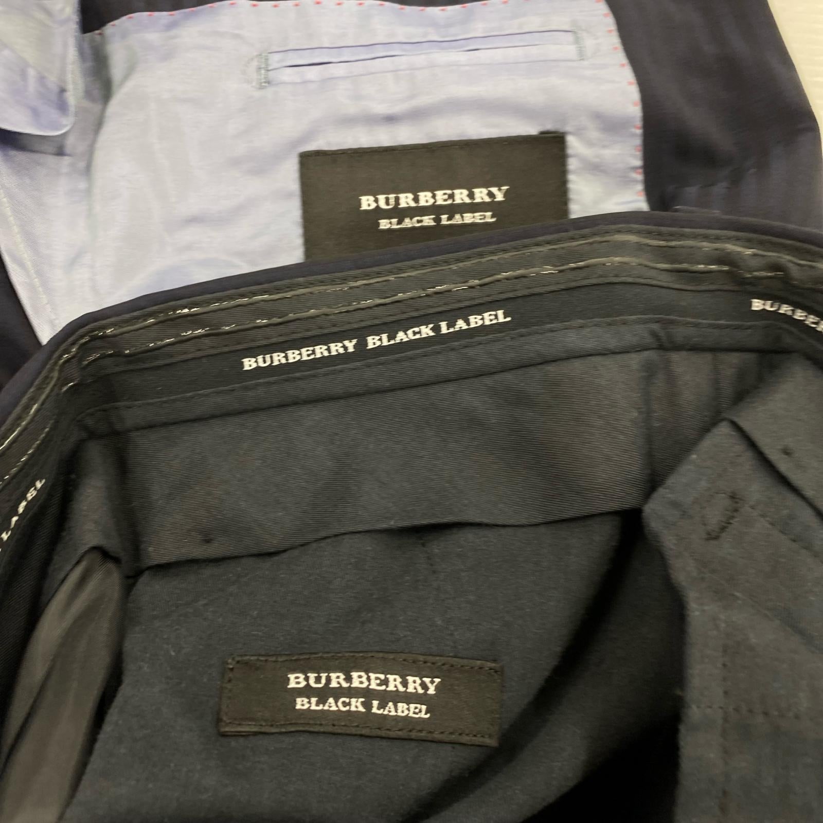 セットアップ BURBERRY BLACK LABEL セットアップ ネイビー