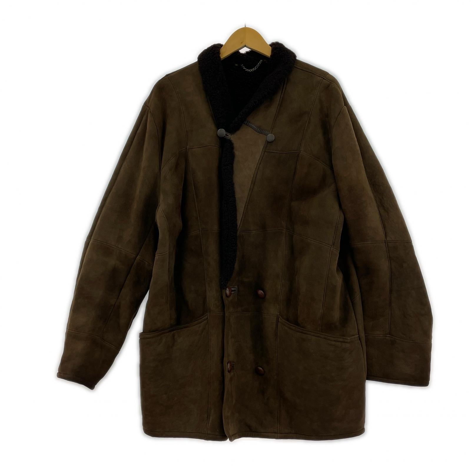 レザージャケット Canterbury 90s リアルムートン BR S ブラウン