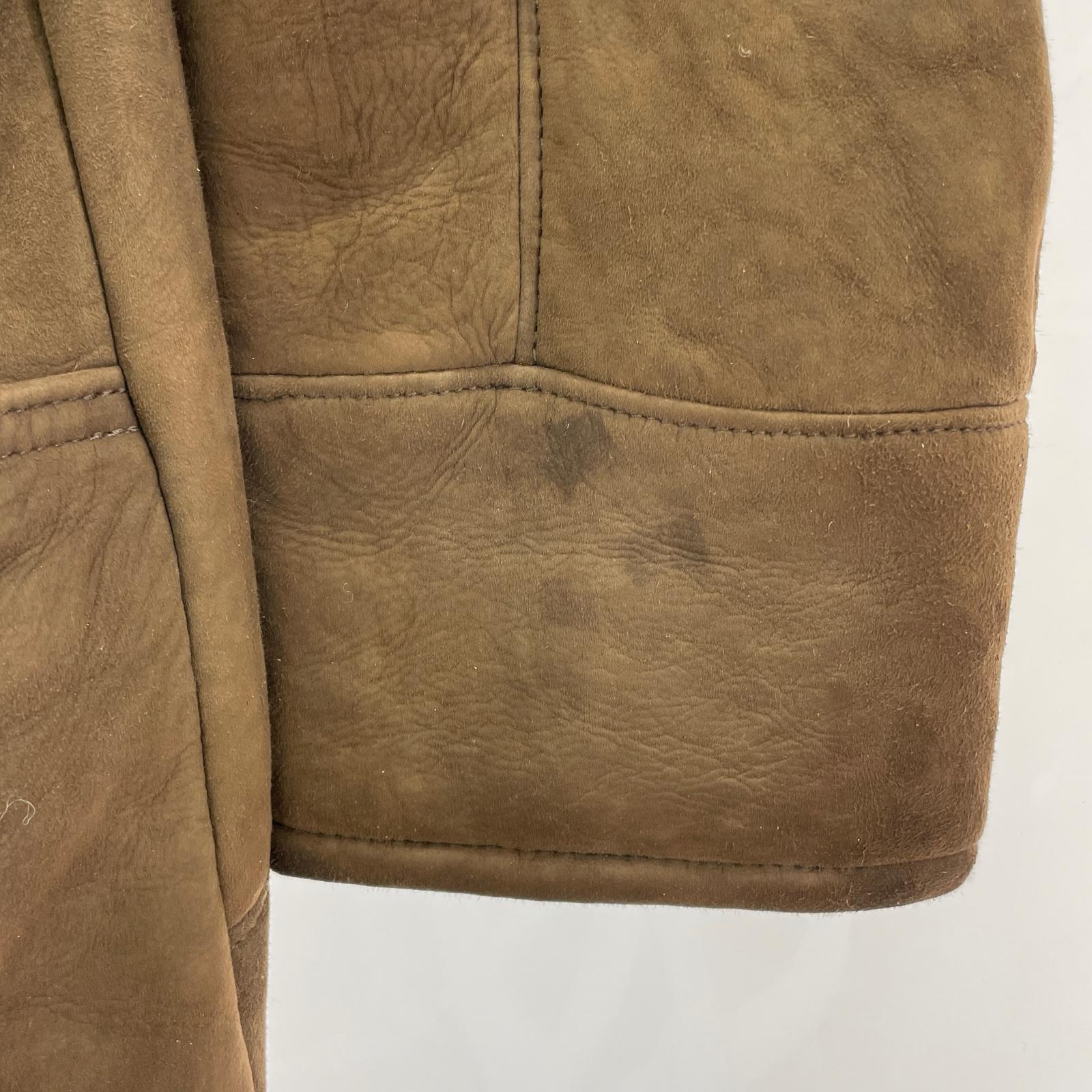 レザージャケット Canterbury 90s リアルムートン BR S ブラウン