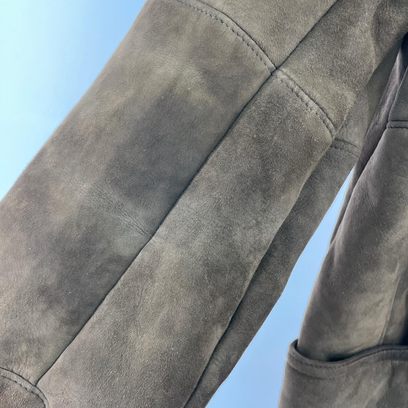 レザージャケット Canterbury 90s リアルムートン BR S ブラウン