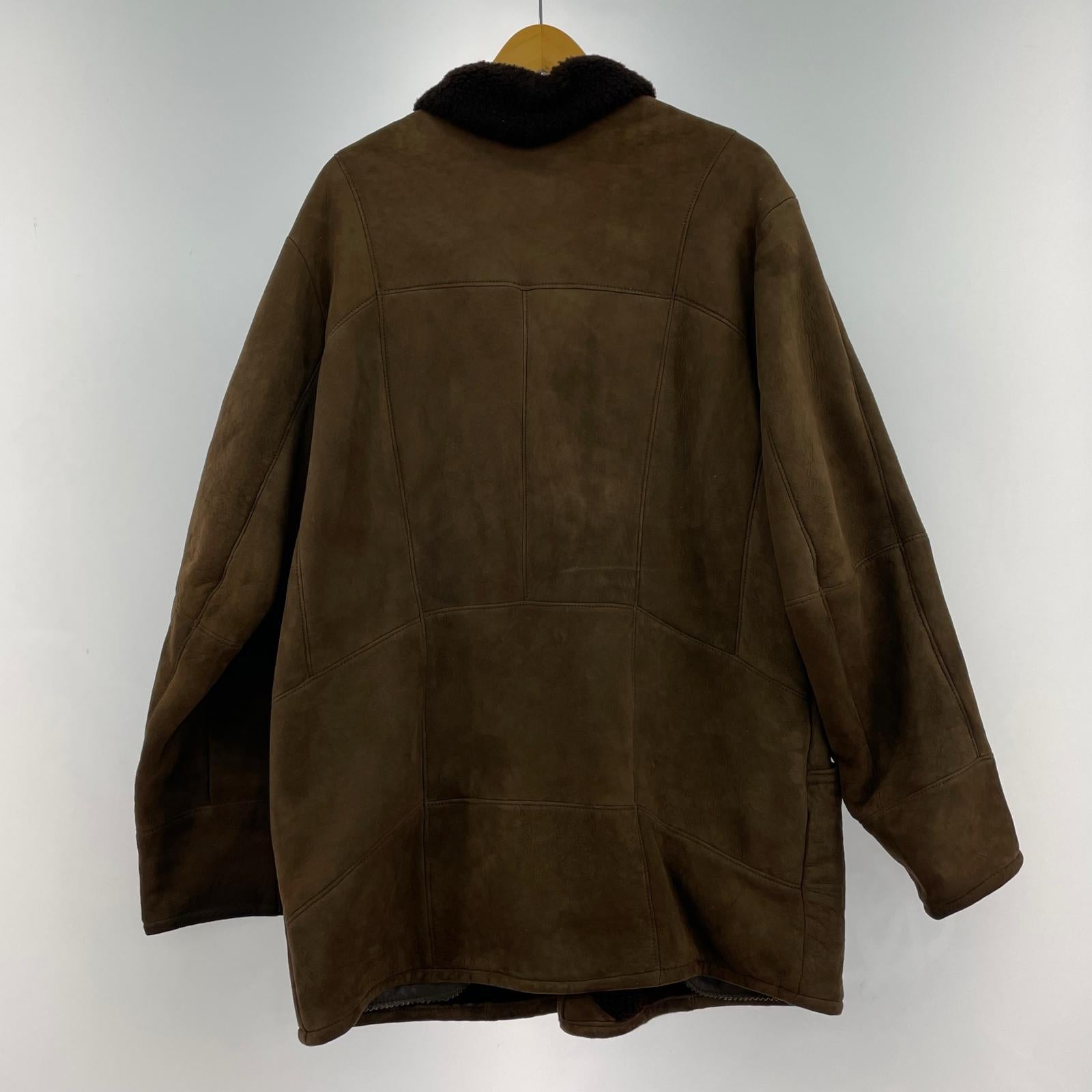 レザージャケット Canterbury 90s リアルムートン BR S ブラウン