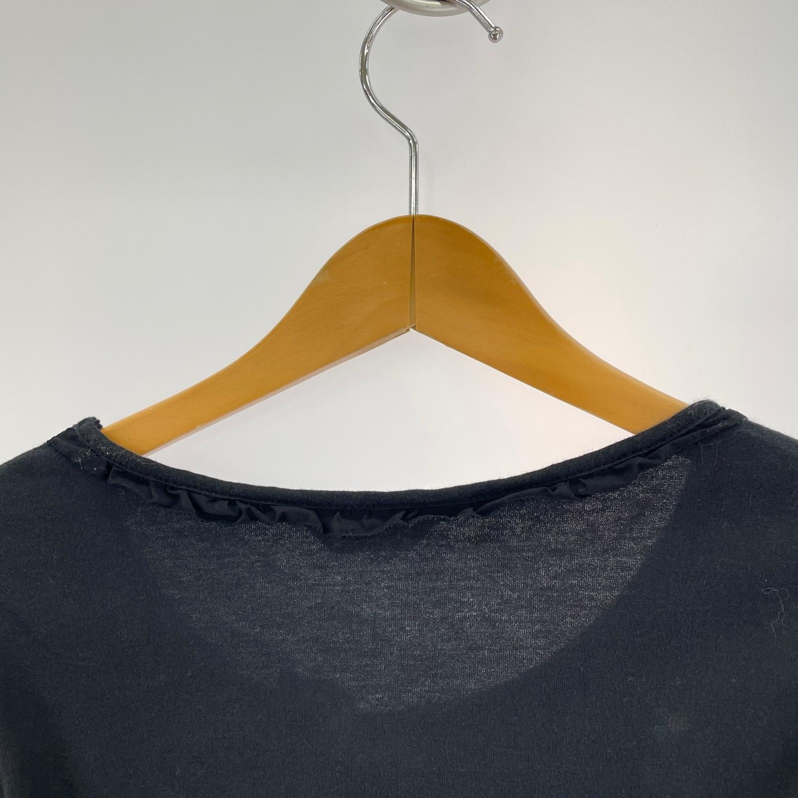 半袖Tシャツ チェリーチェック M ブラック