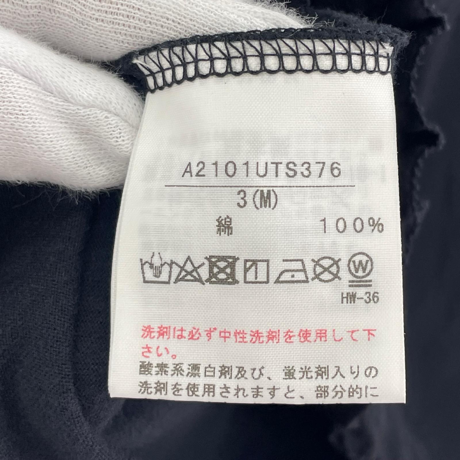 半袖Tシャツ チェリーチェック M ブラック