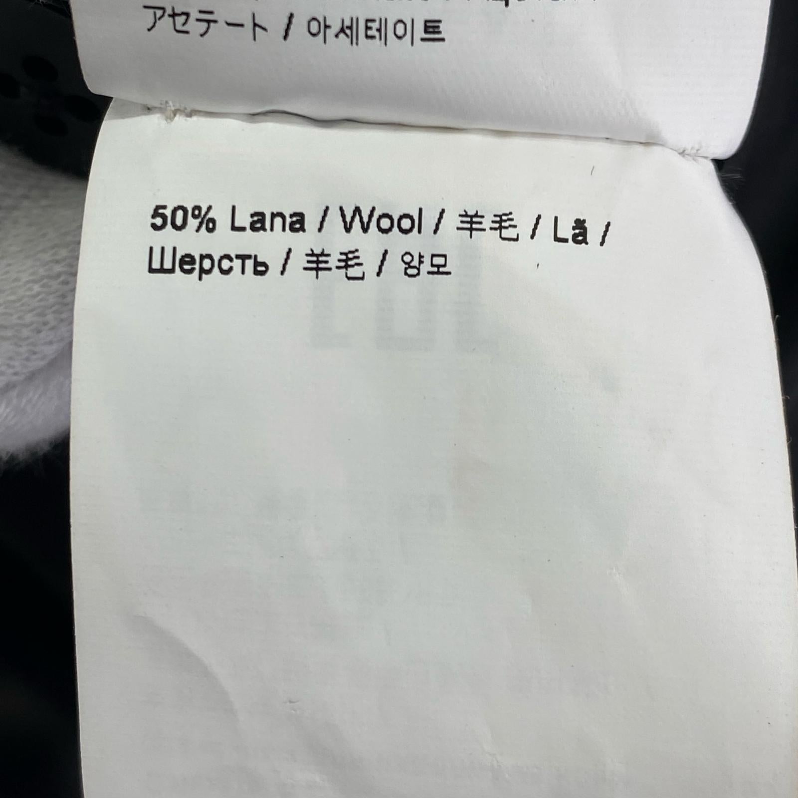 レザージャケット ICEBERG ハイネック リブニット 黒 (50) 50 ブラック